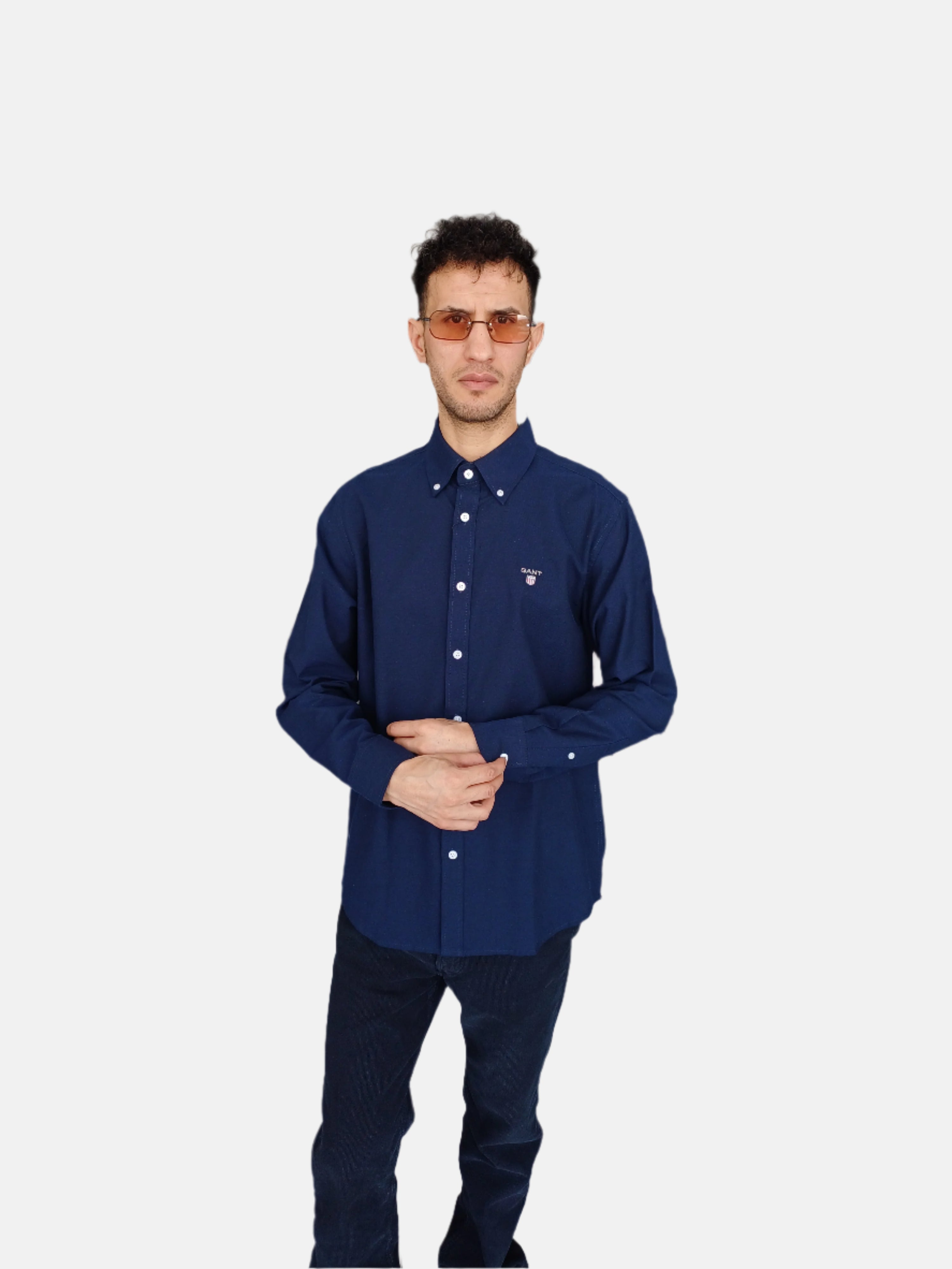 Gant Men Slim Fit Shirt Navy Blue 2526