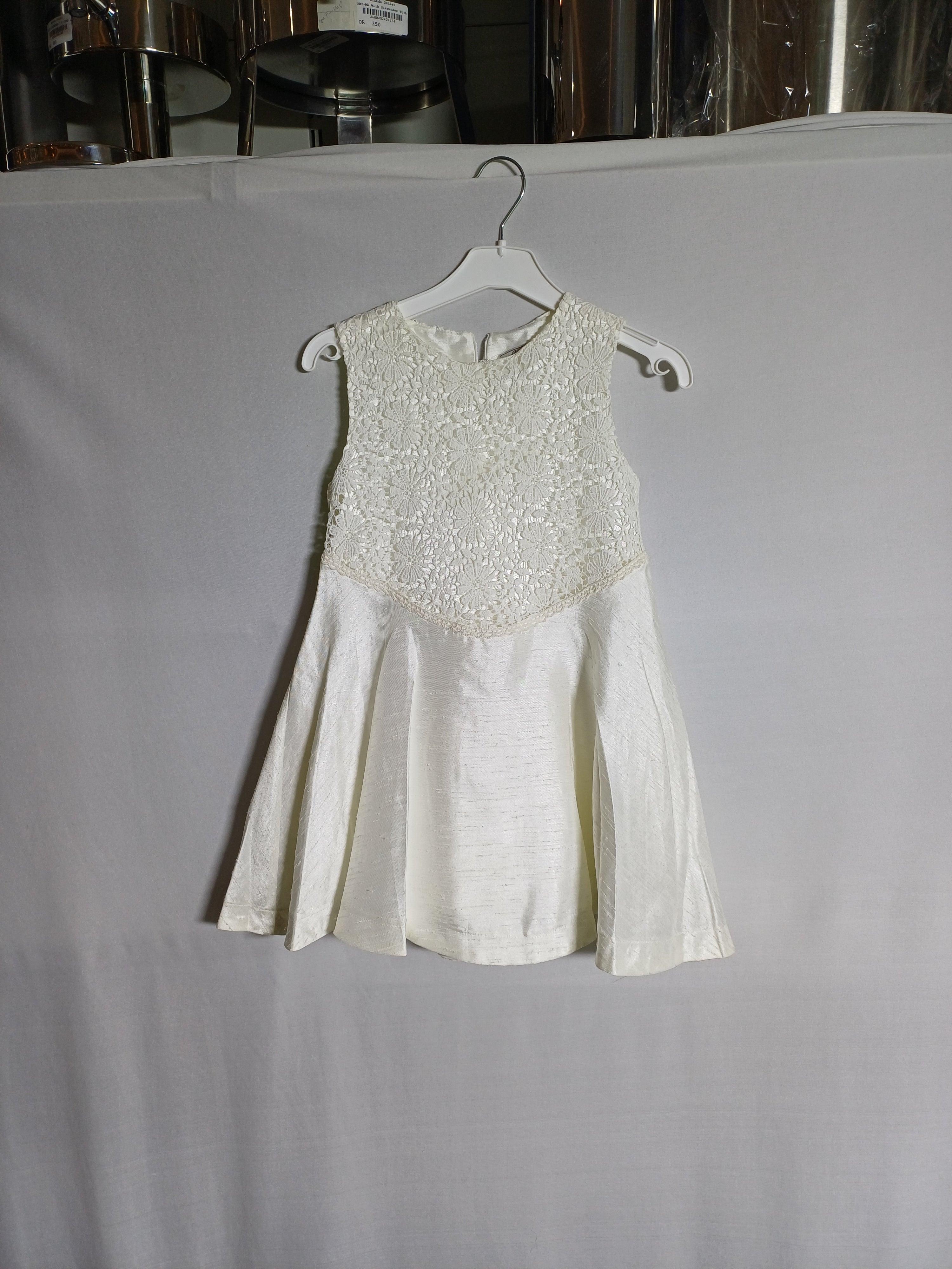 White G17Y60857 Goose Girls Sleeveless Dress