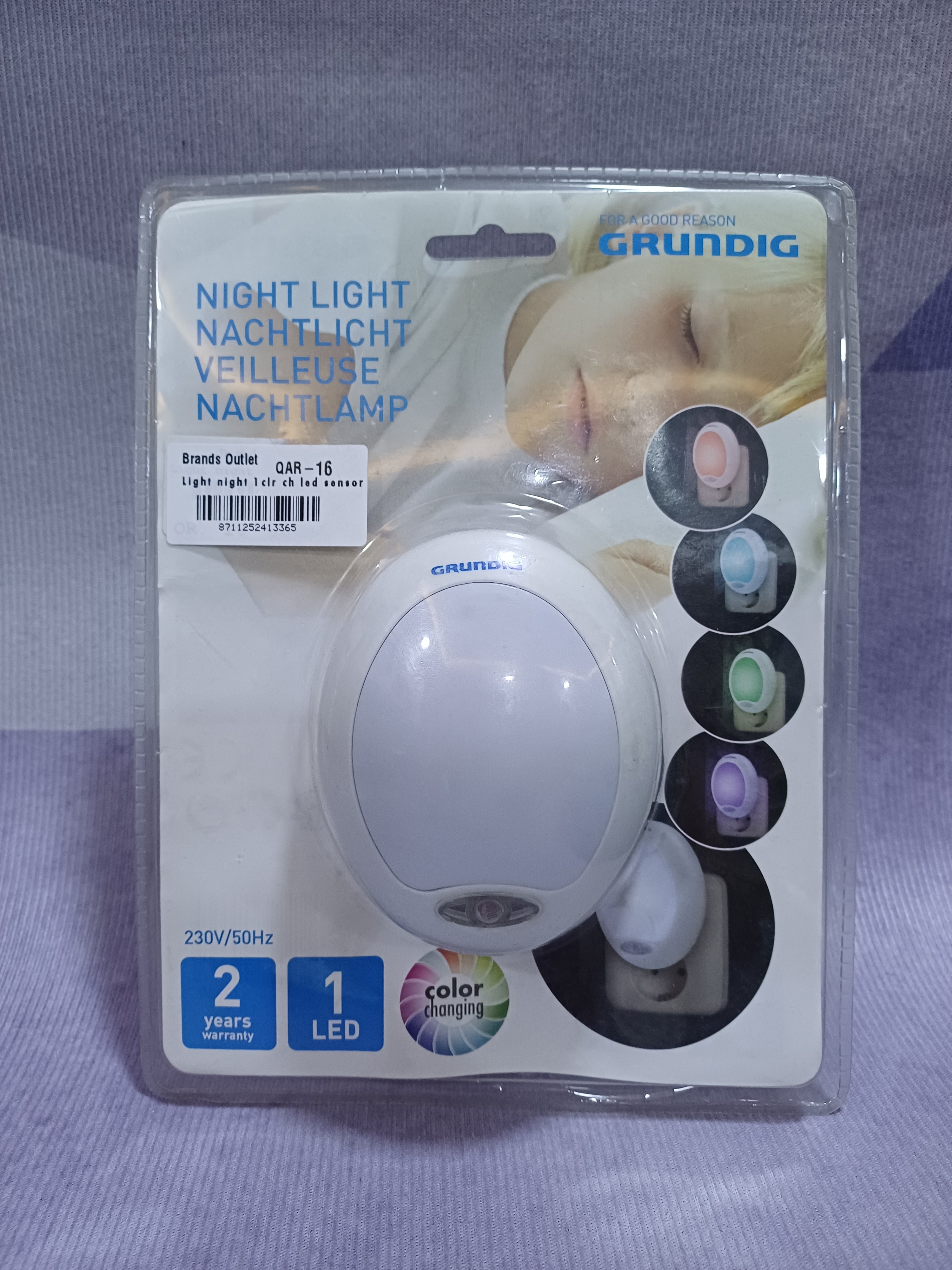 ضوء ليلي 1clr ch led sensor