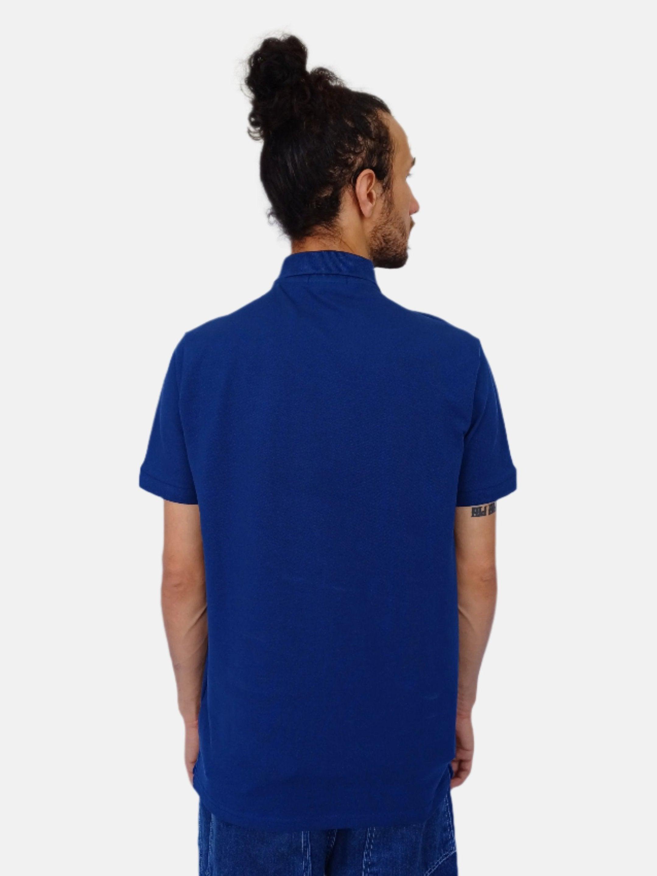 تي شيرت بولو رجالي من رالف لورين بقصّة Slim Fit باللون الأزرق