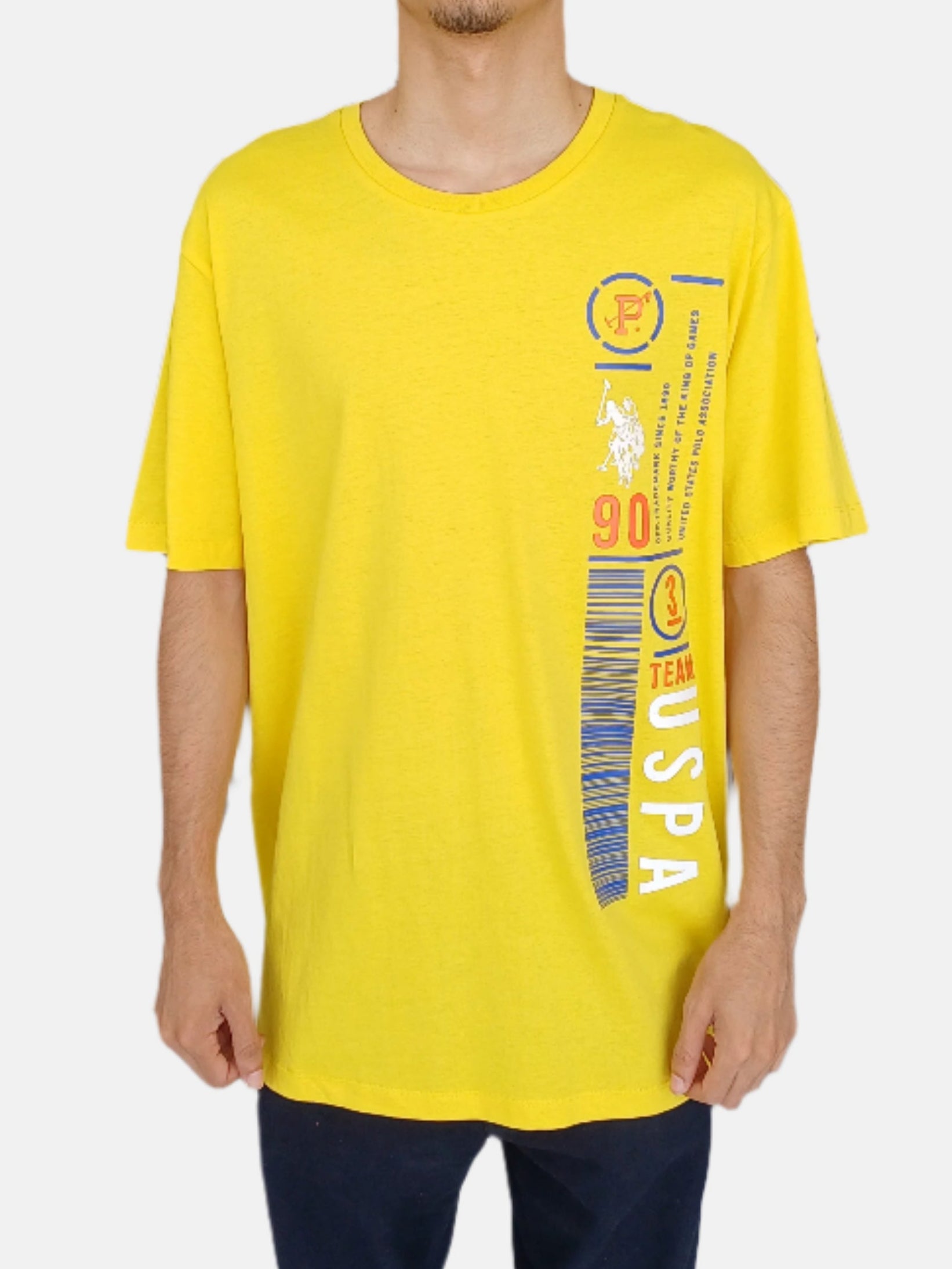 U.S. Polo Assn. Round Neck T-Shirts Yellow 47