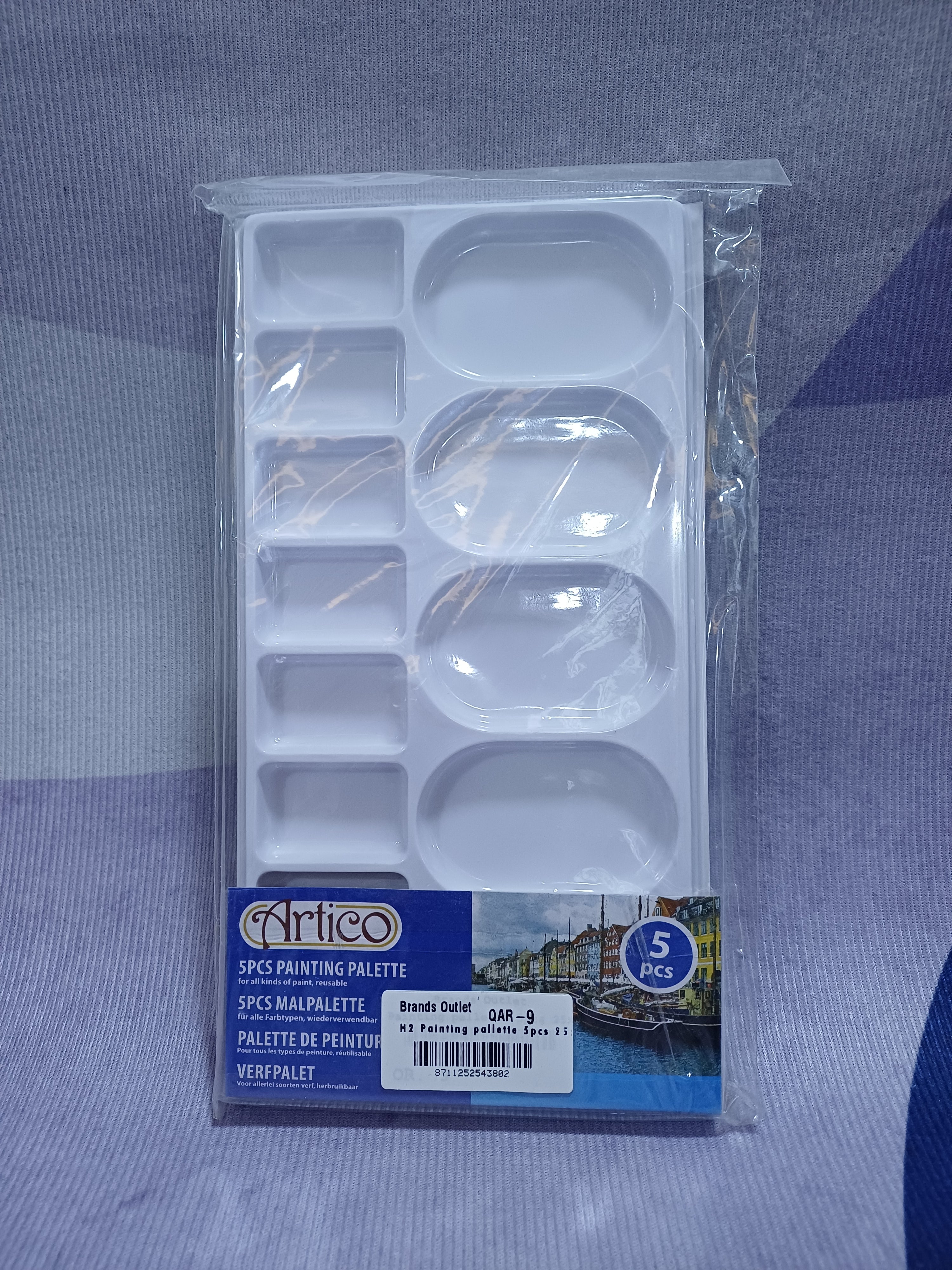 H2 Painting pallette 5pcs 25x13cm