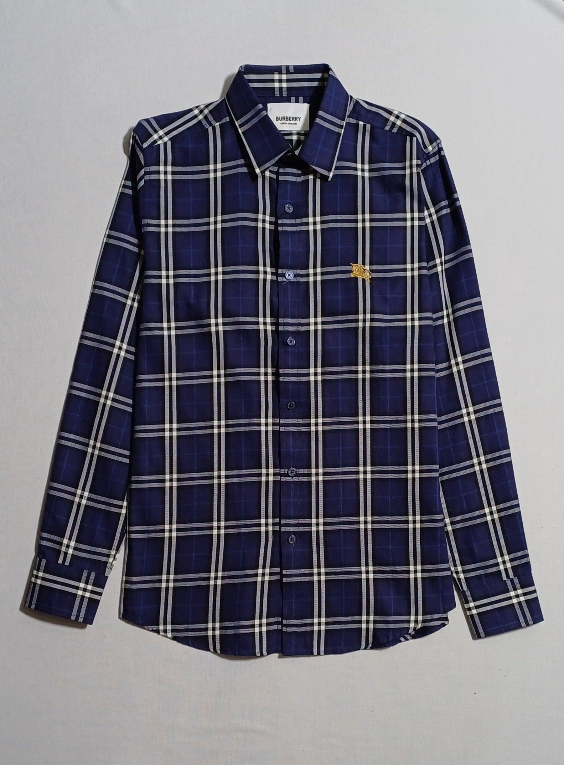 Burberry Men Shirt Blue Brands Outlet Burberry Men Shirt Blue Brands Outlet