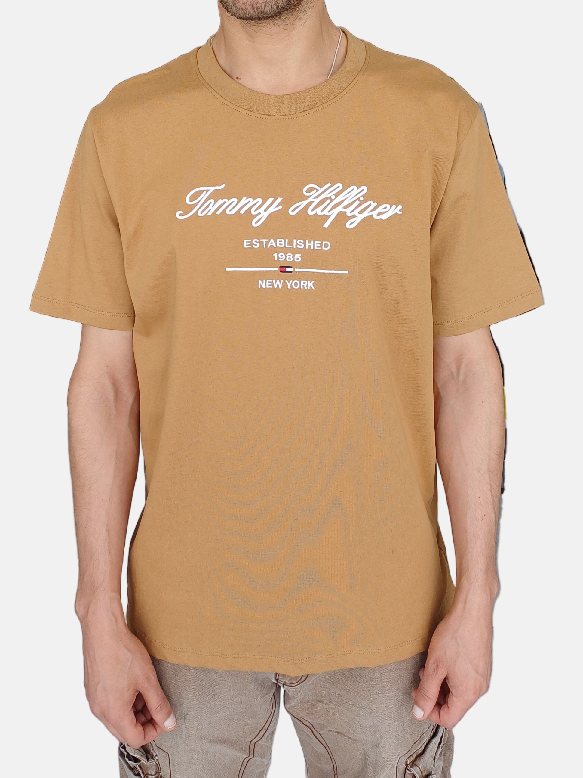 Tommy Hilfiger T-Shirt Round Neck Maroon 653146