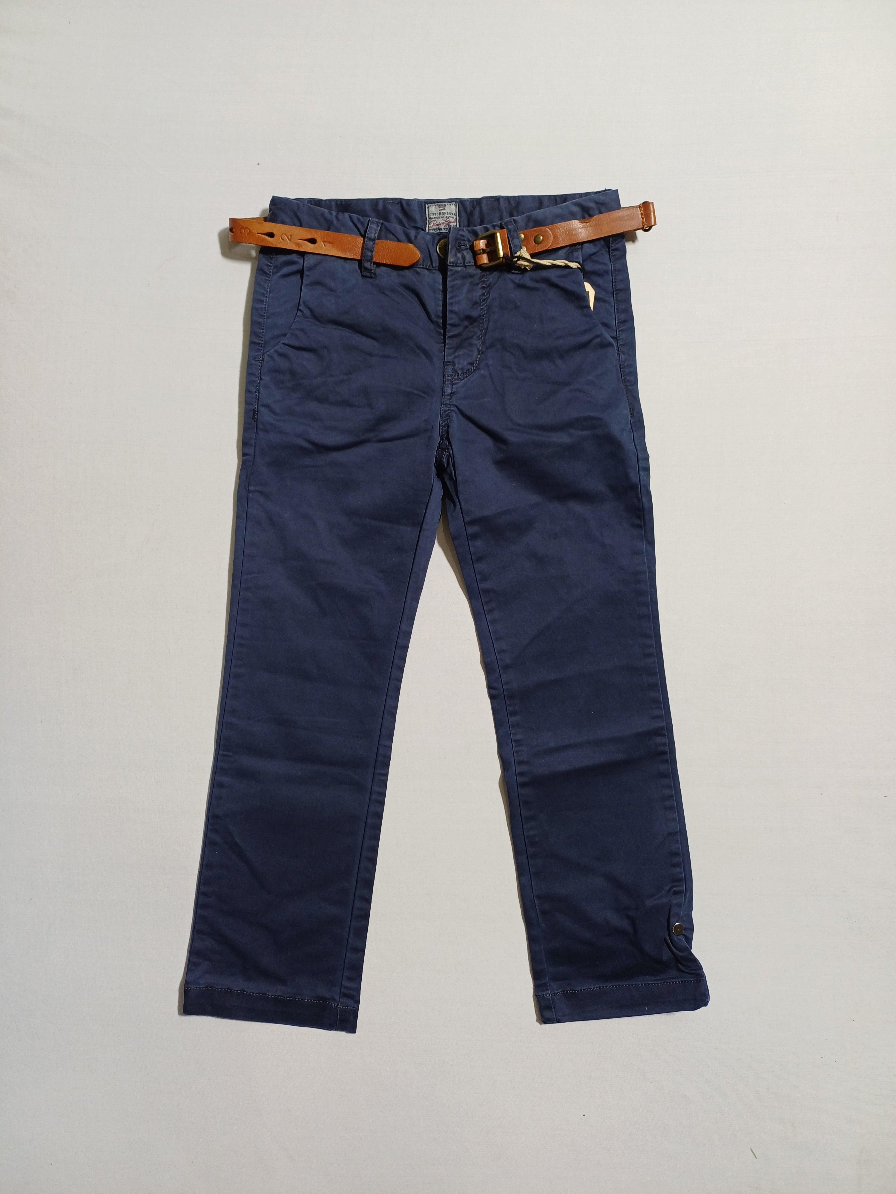 SCOTCH SHRUNK NAVY-6/116CM BOYS TROUSER 1241-12.80504