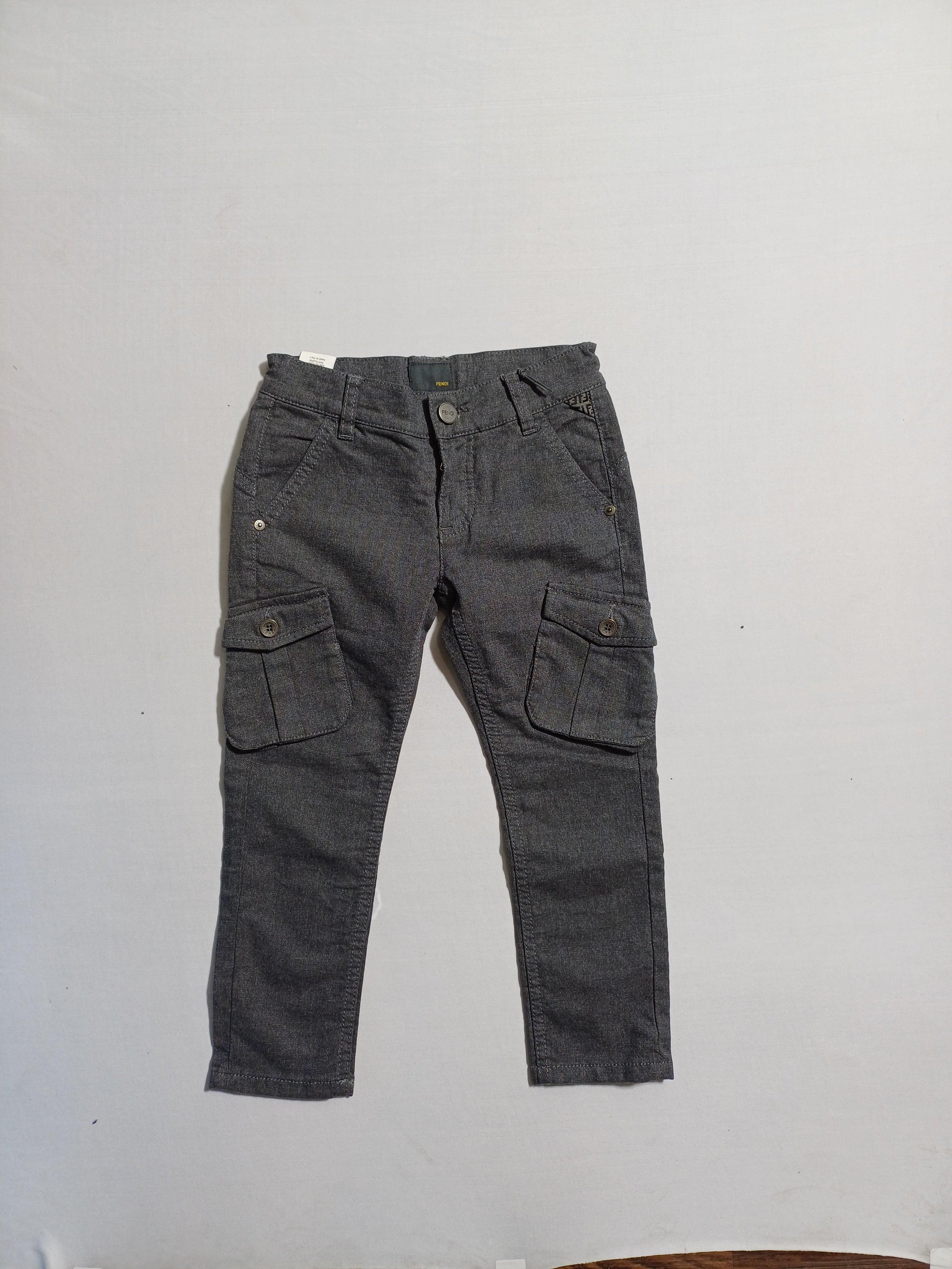 FENDI GREY-4Y BOY TROUSER 5465 10037