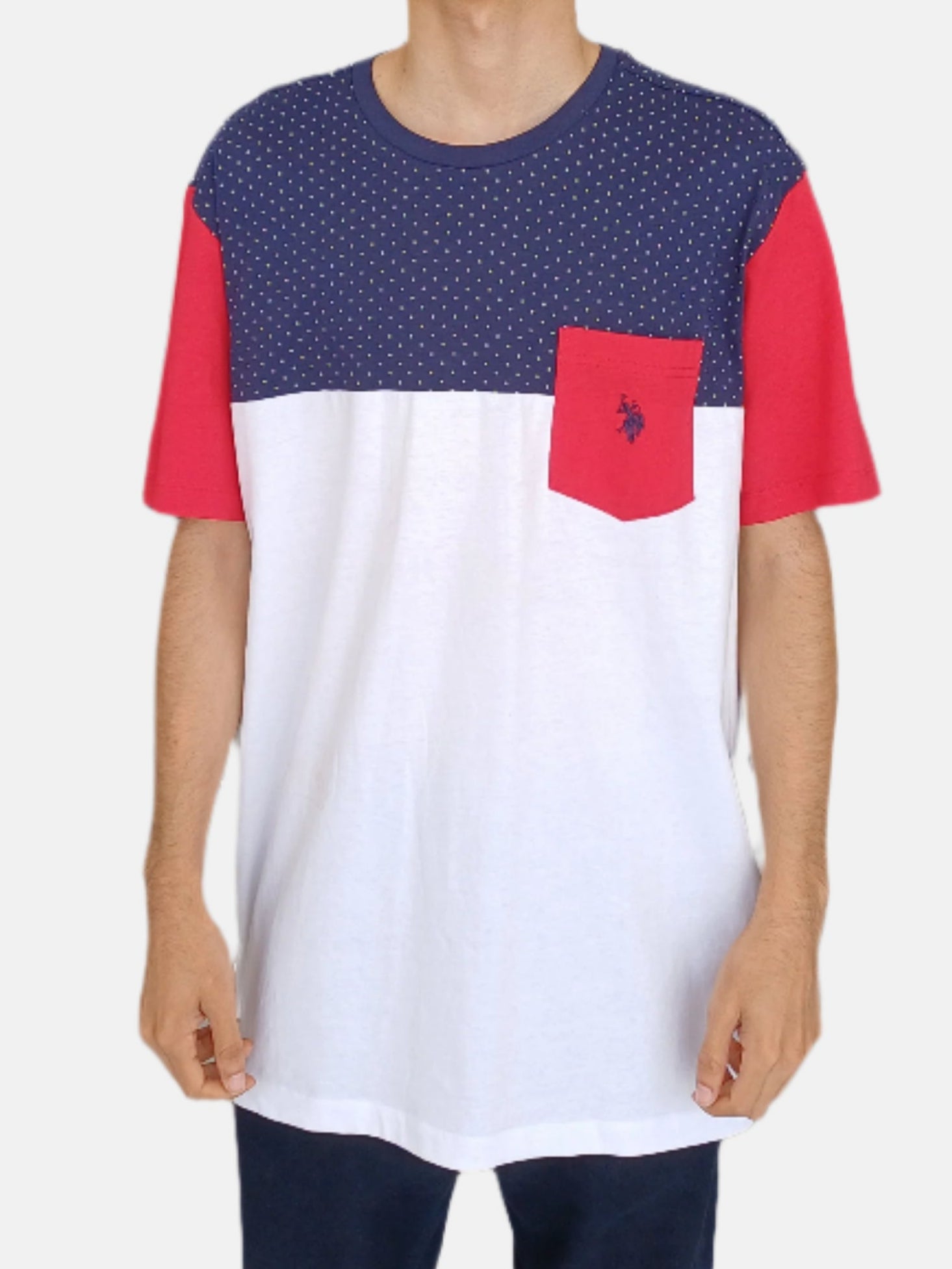 U.S. Polo Assn. Round Neck T-Shirts White Navy 58