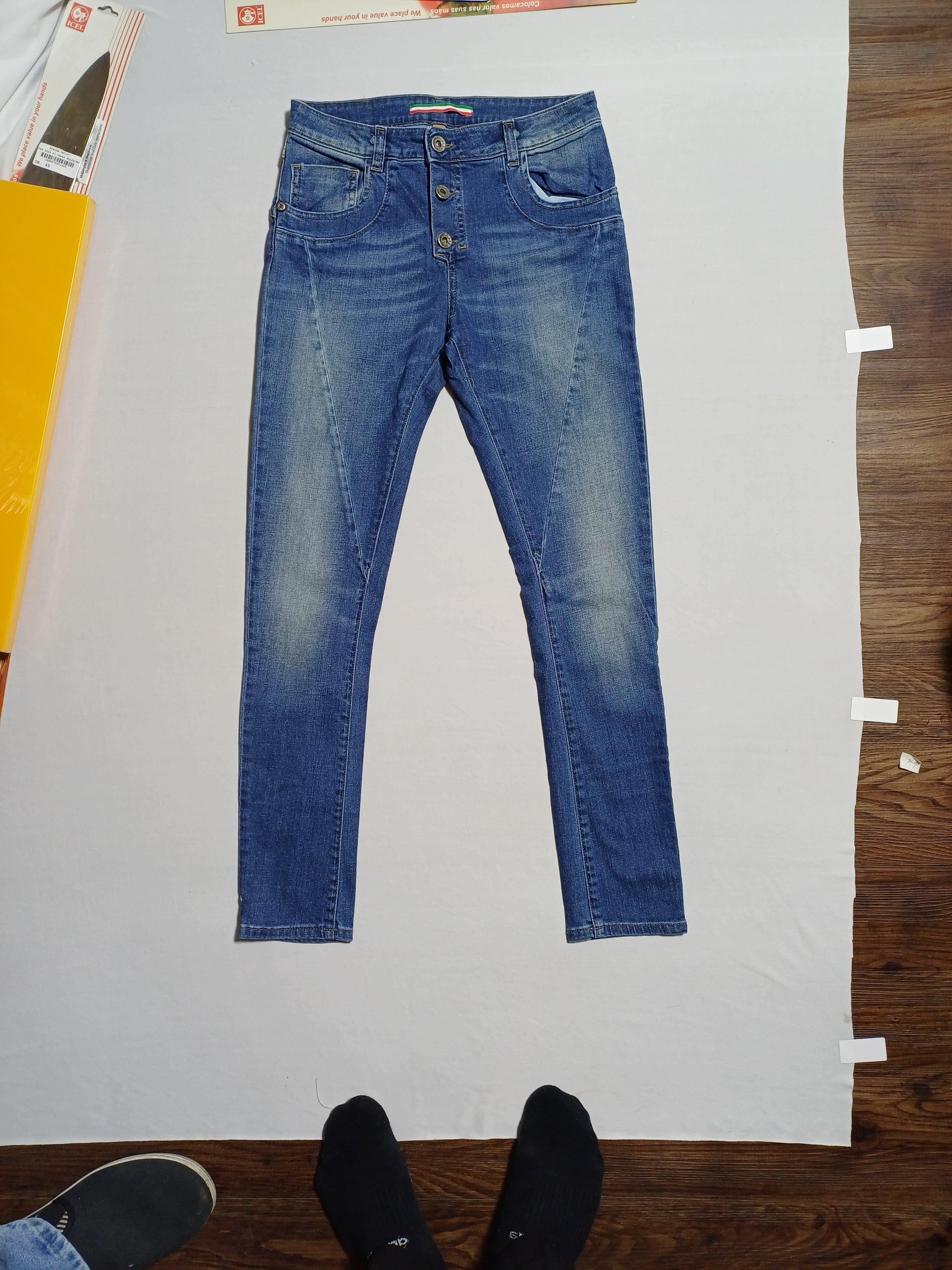 PLEASE BLUE-L GIRL JEANS 00070