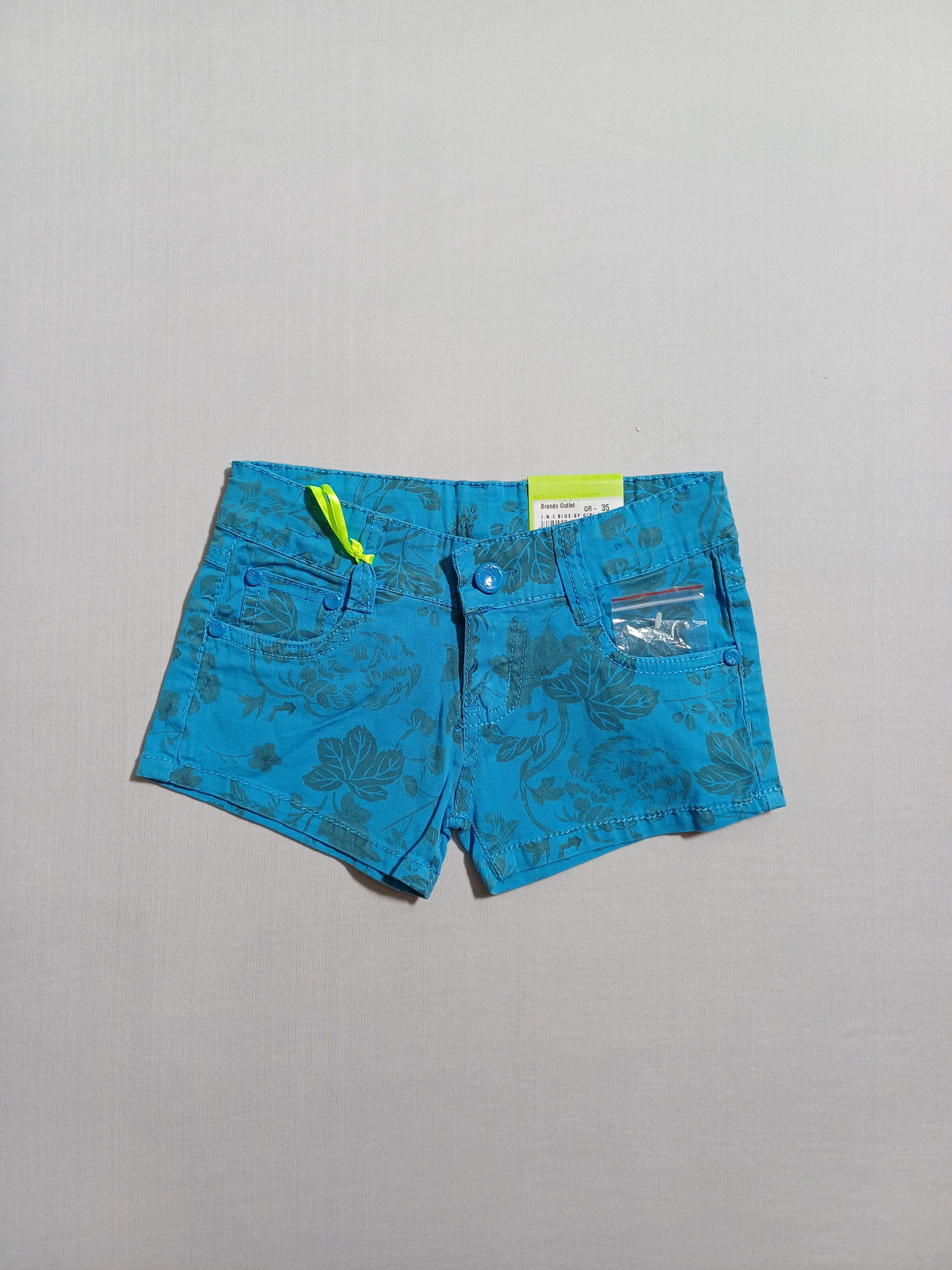 J.N.S BLUE-6Y GIRL SHORTS LX5181