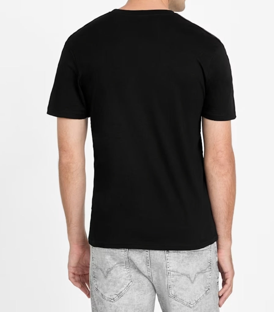 Guess Round Neck T-shirt Black Flore XBVI0P