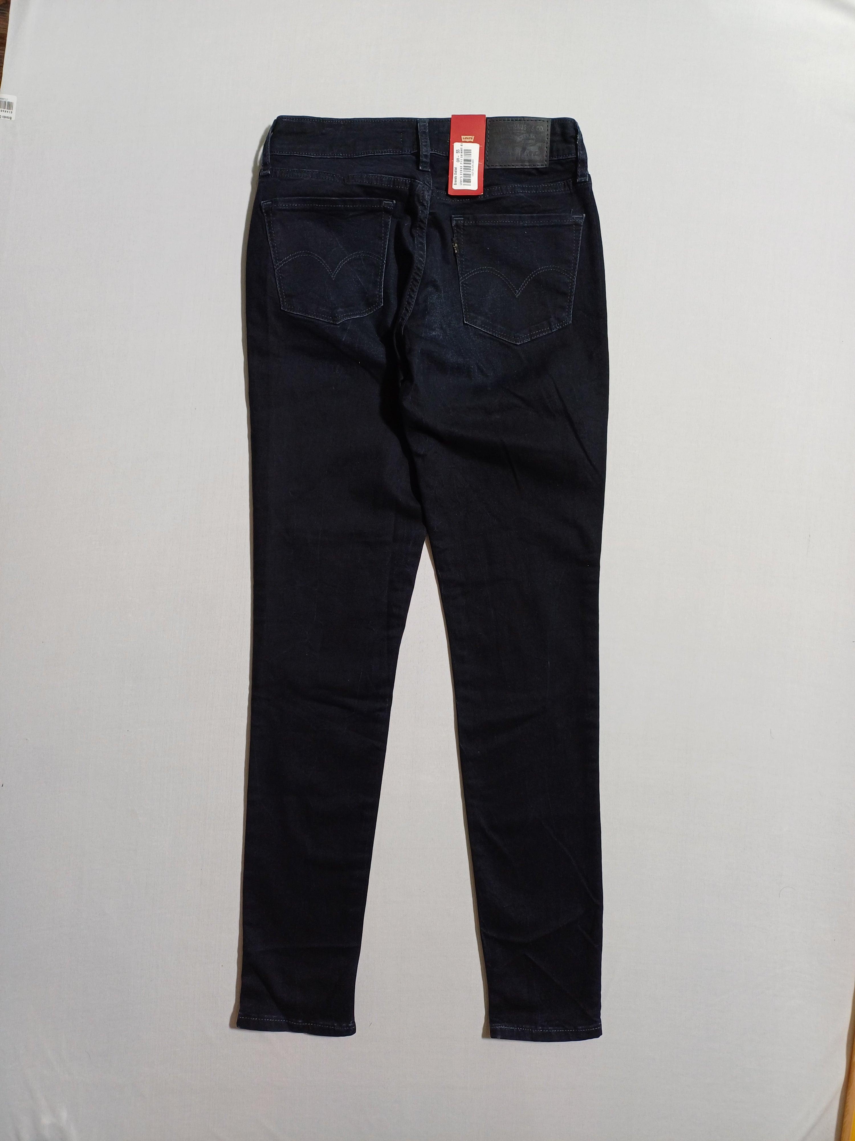 LEVI'S 25X32 711 SKINNY GIRL JEANS BLACK