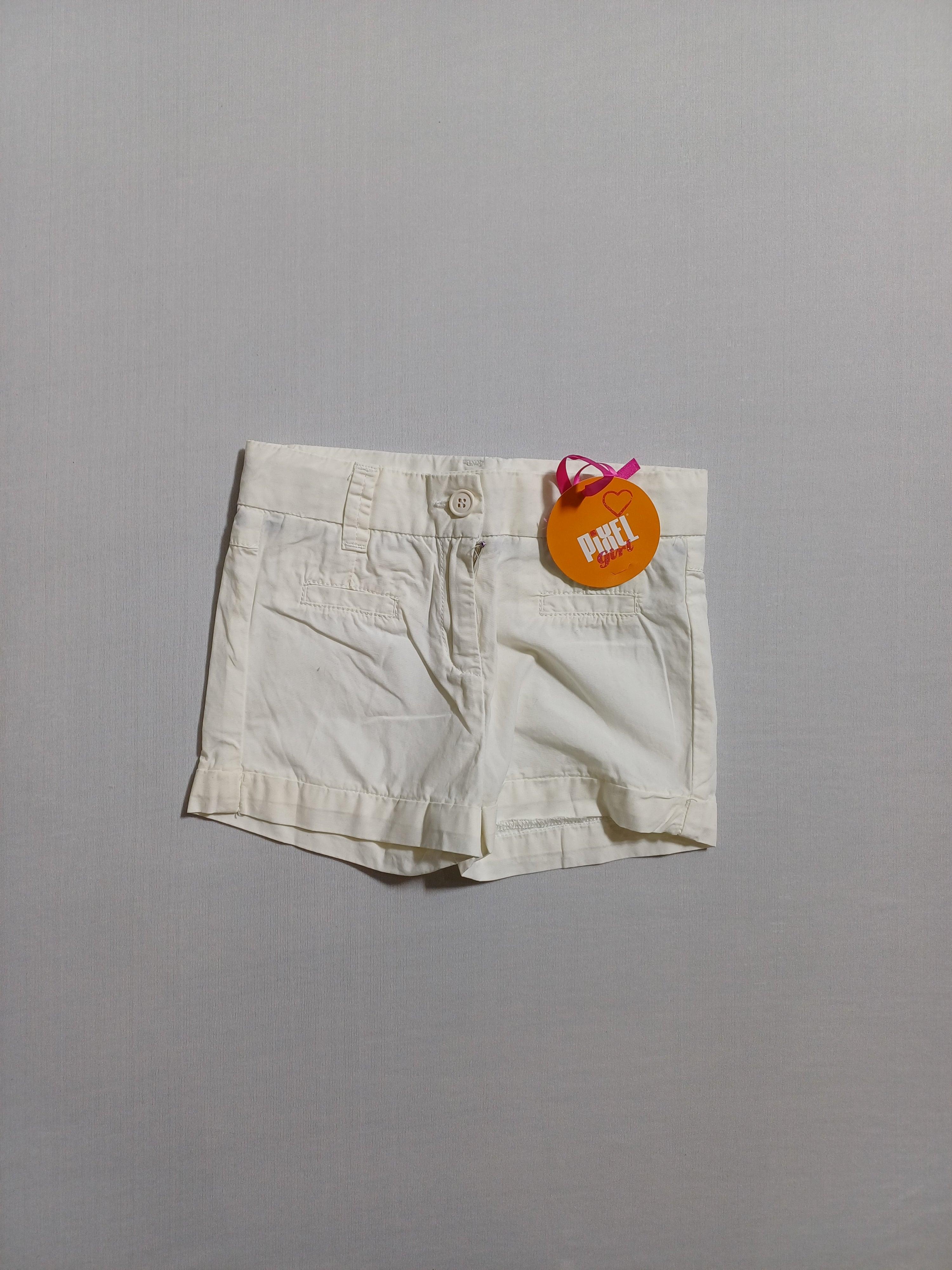 PIXEL WHITE-18M GIRL SHORTS RC16 3700