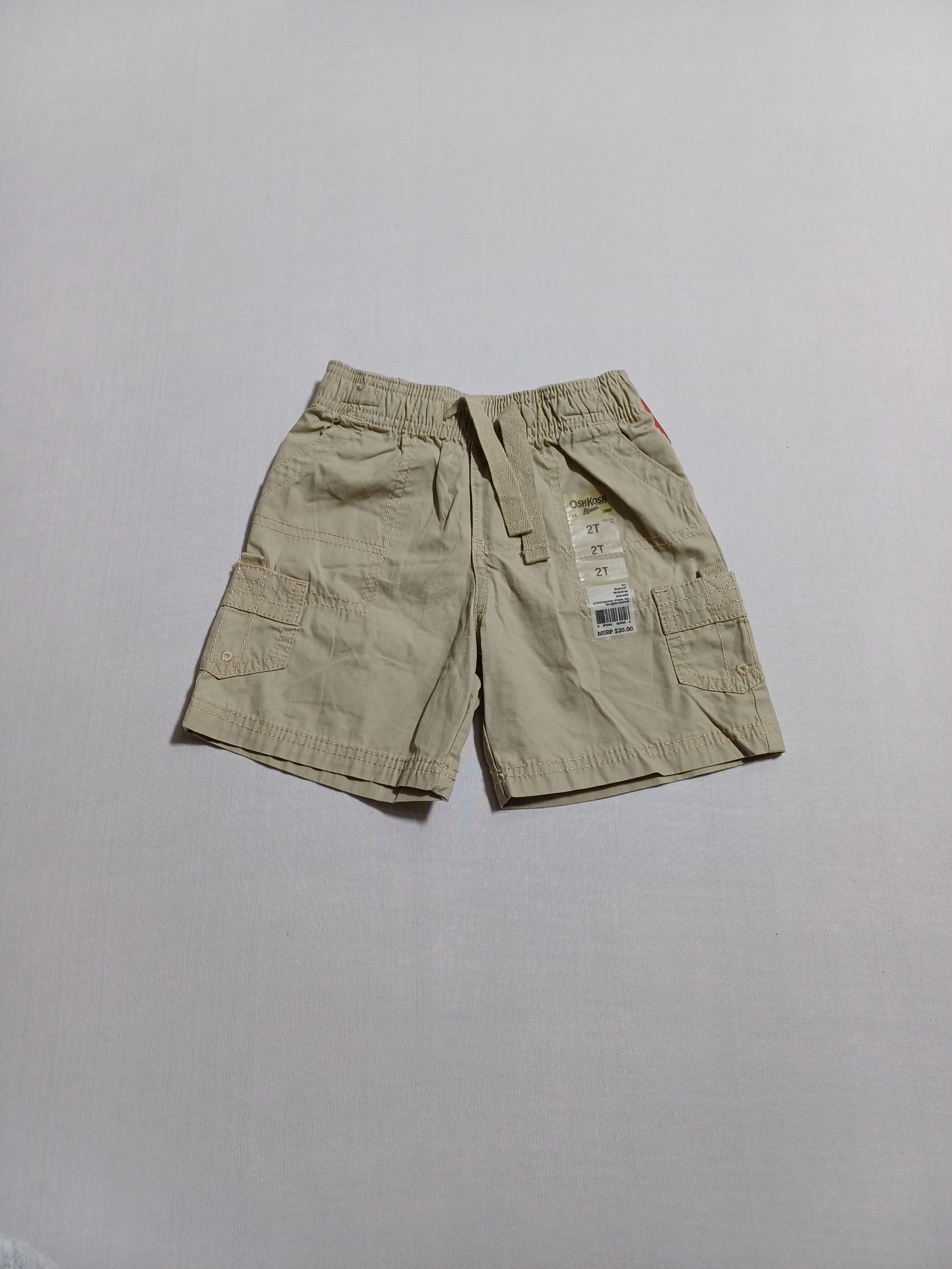 OSHKOSH BEIGE-2T BOY SHORTS 444-682