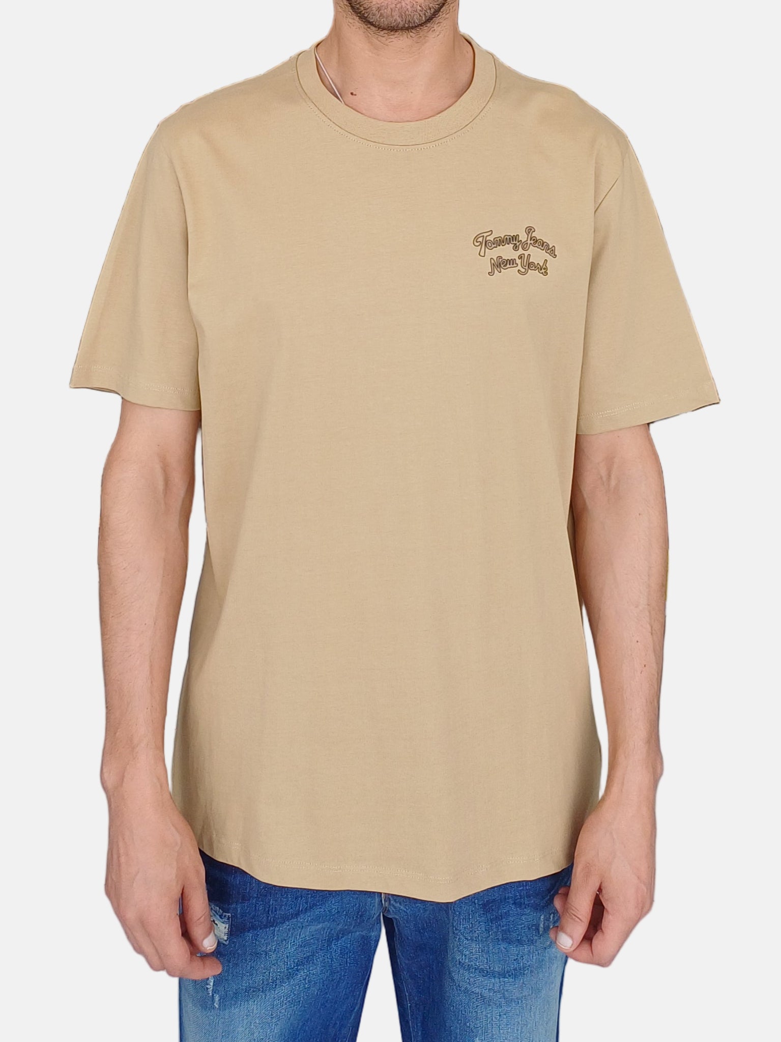 Tommy Jeans T-Shirt Round Neck Biege 212463