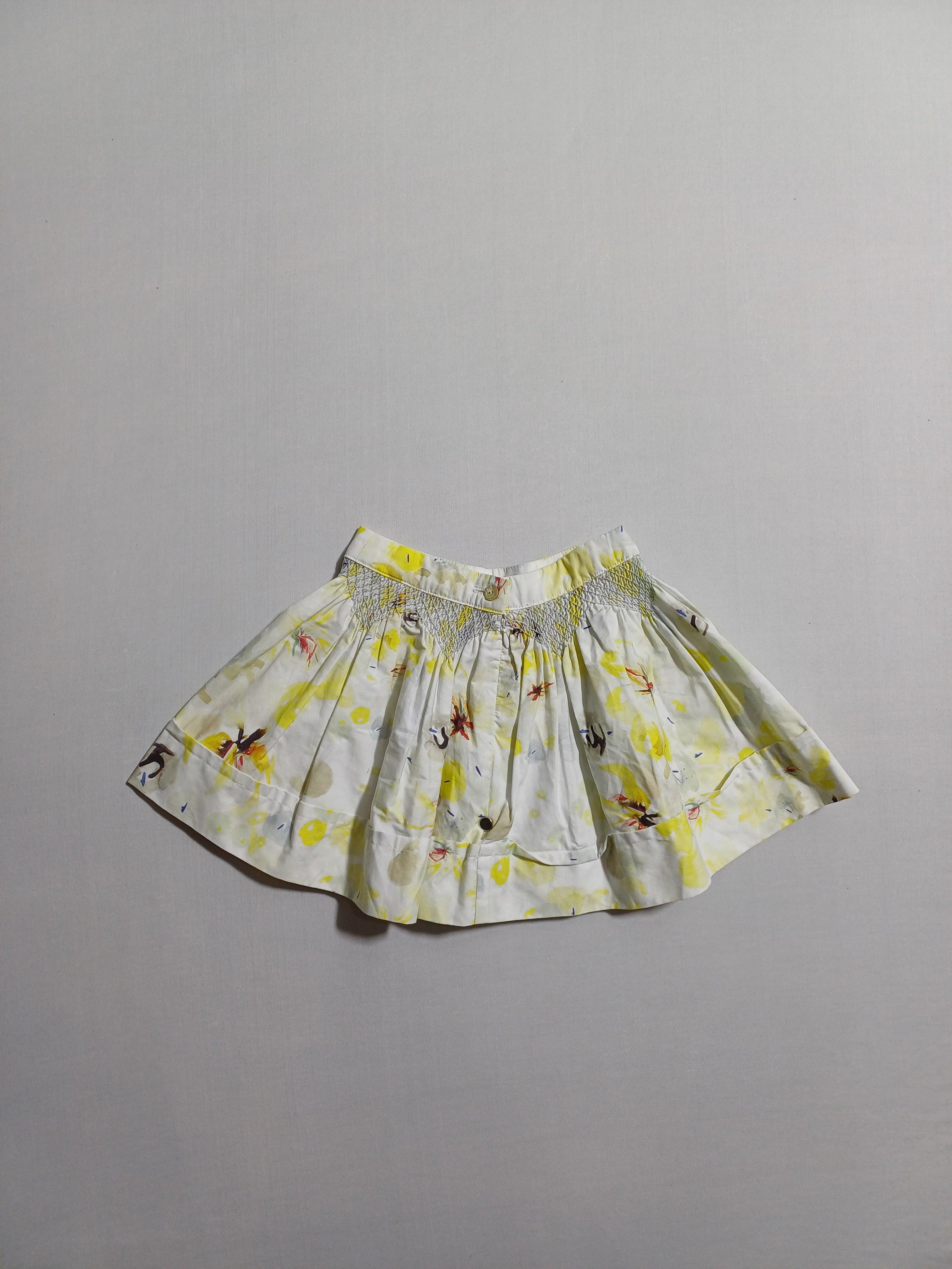 CHRISTIAN DIOR WHTYELO-4A GIRL SKIRT M1EDJUP1