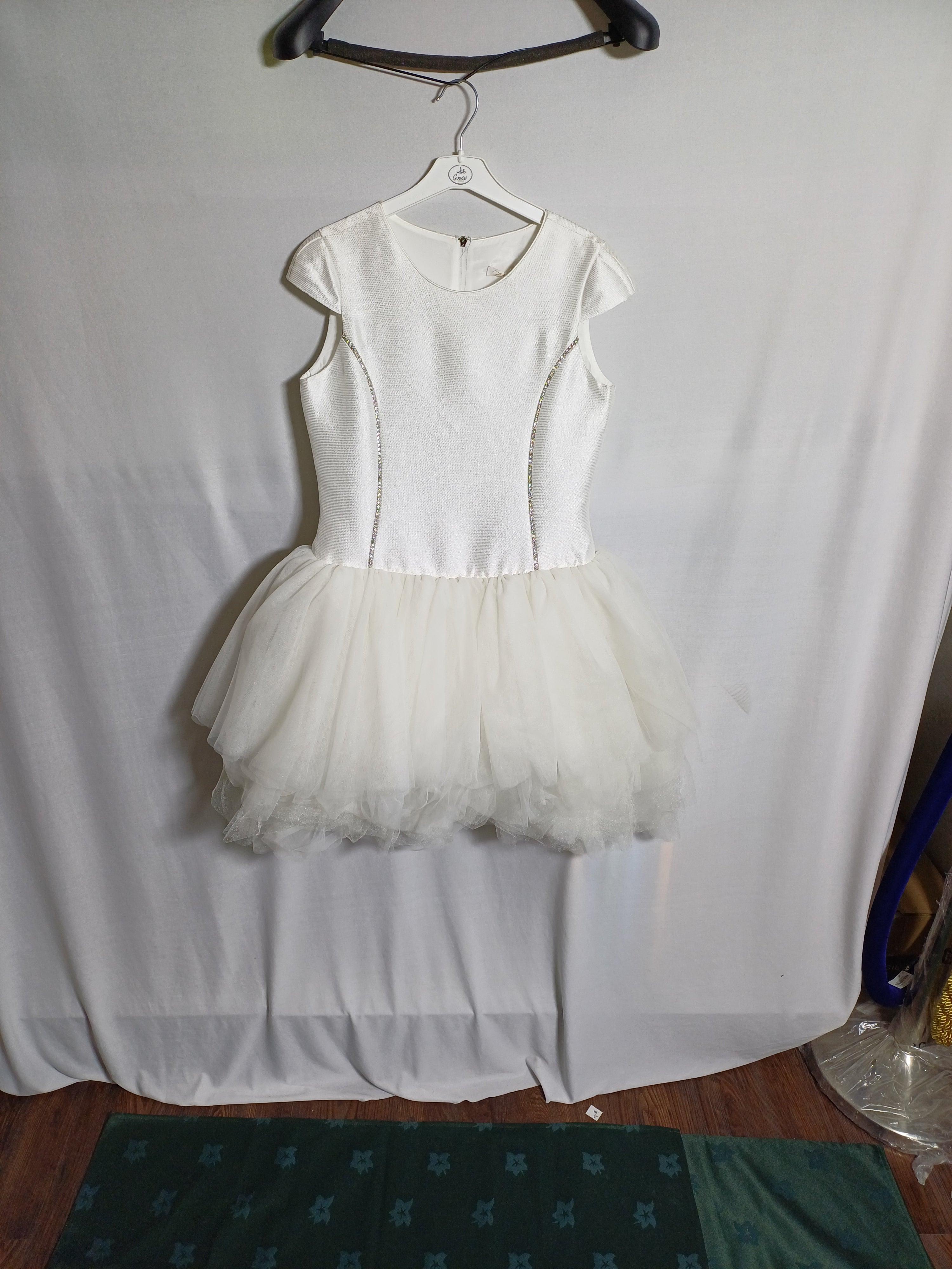 فستان ELLA.B WHITE-14A للبنات EB632/ EB631