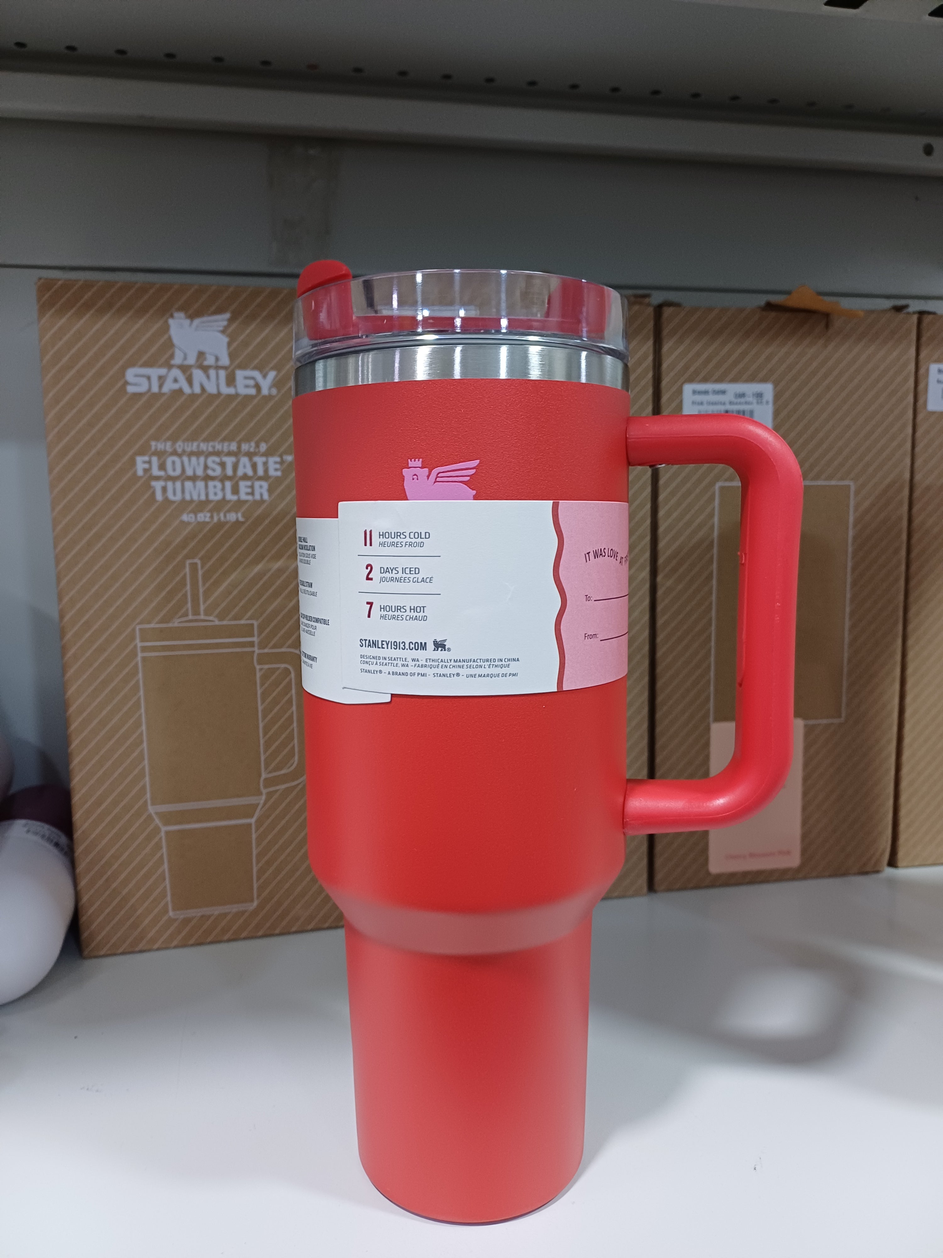 Stanley Quencher H2.0 Flowstate Travel Tumbler 40 oz 1.18l Red