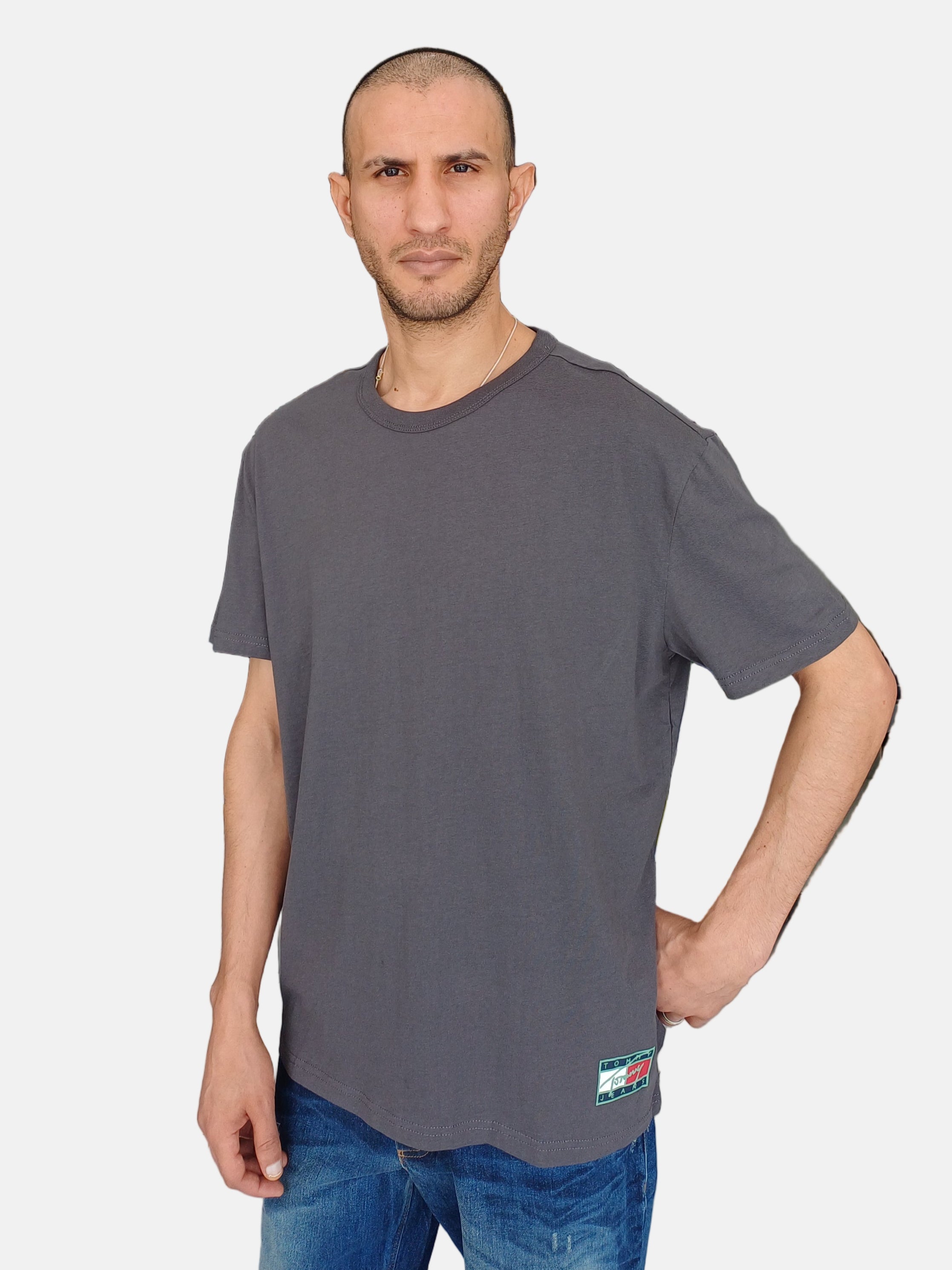 Tommy Jeans T-Shirt Round Neck Grey DM21989