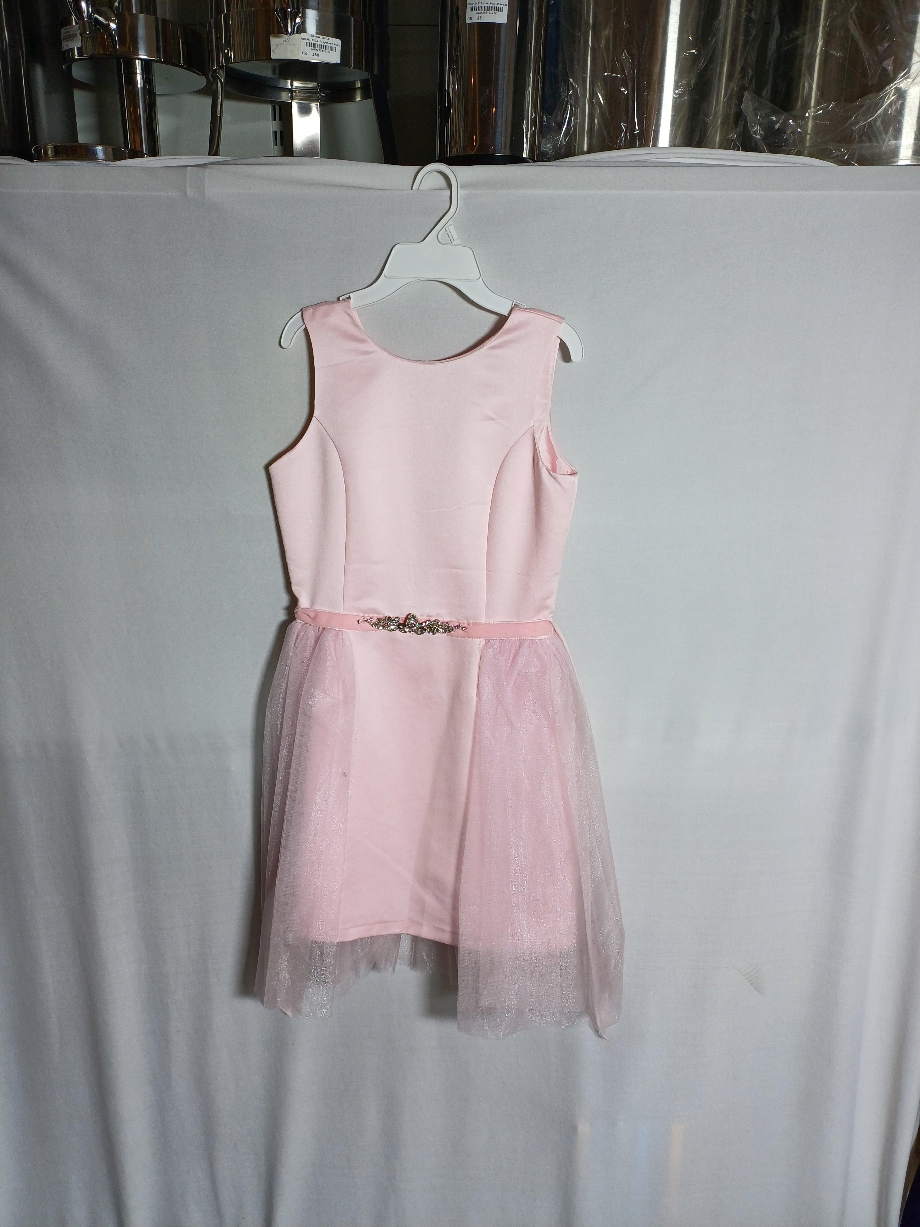 DAVID CHARLES PINK-16Y GIRLS DRESS  DC0051