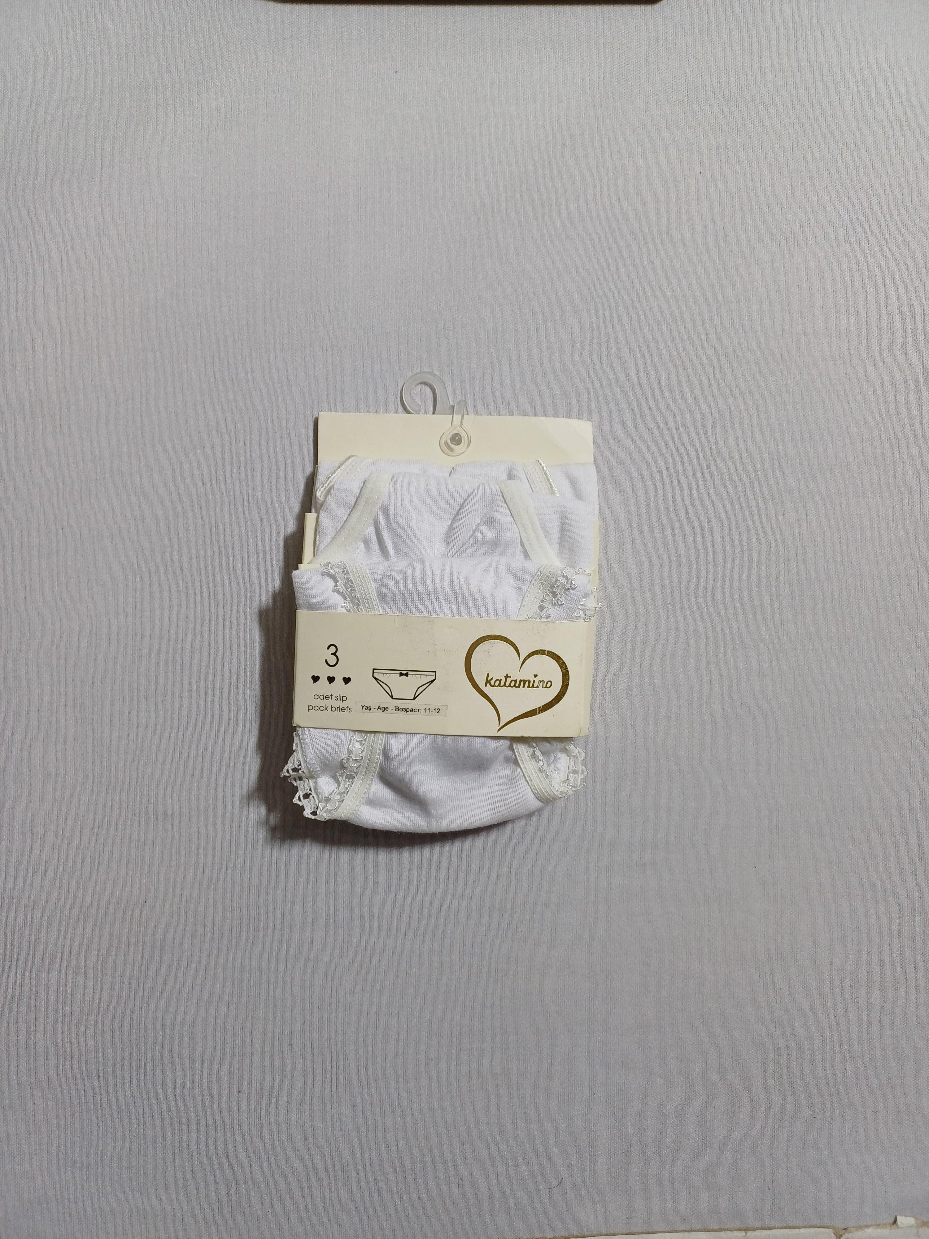 k12819 سراويل داخلية كلاسيكية للبنات مكونة من 3 قطع