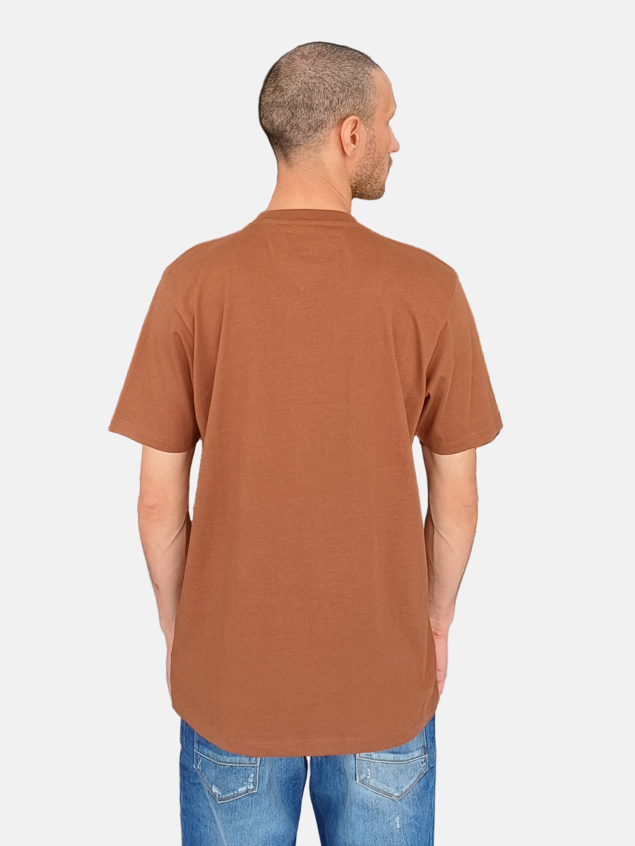 Tommy Jeans T-Shirt Round Neck Brown 541643