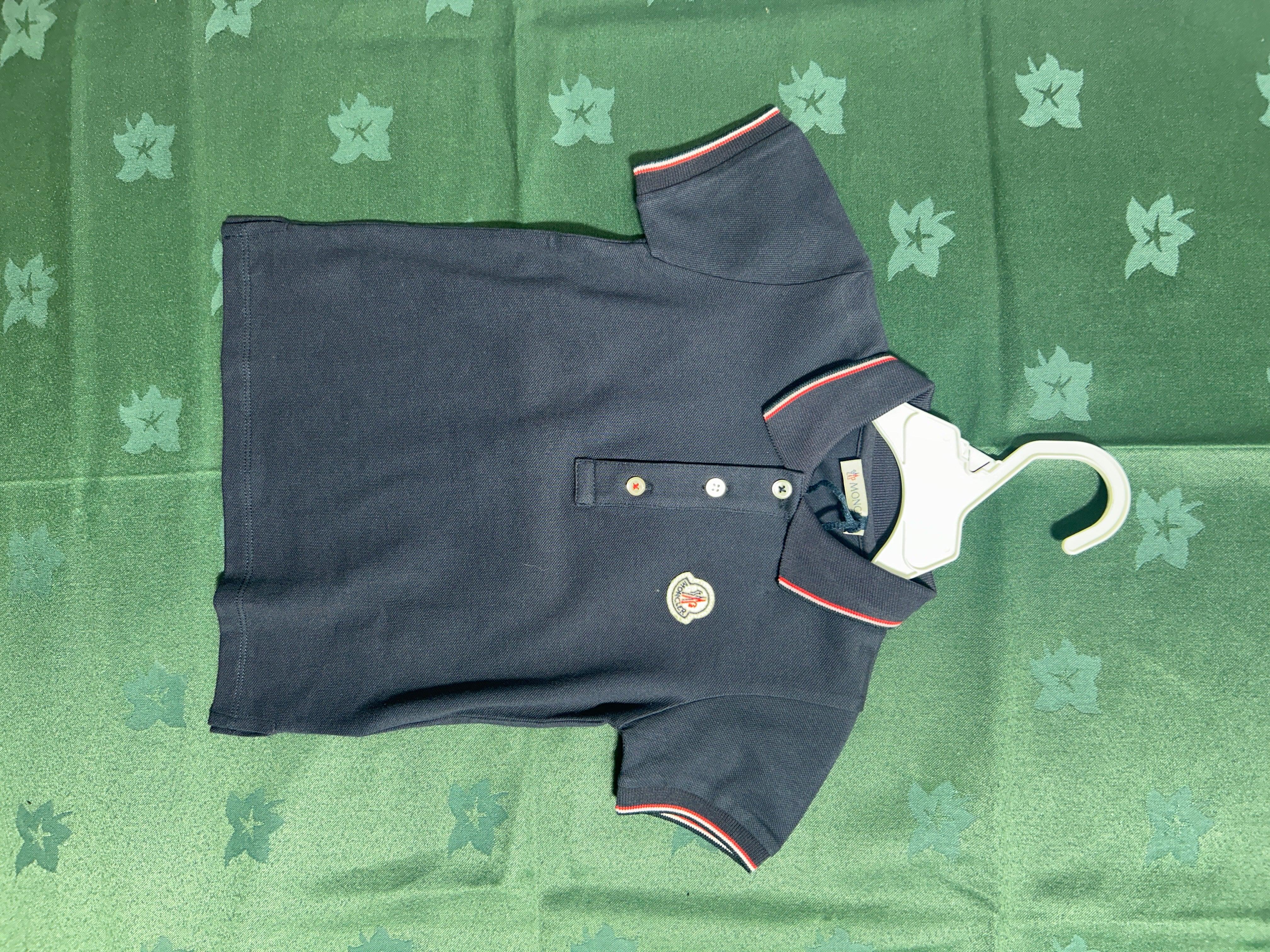 MONCLER  NVY-18/24M BOYS POLO T-SHIRT 15-829