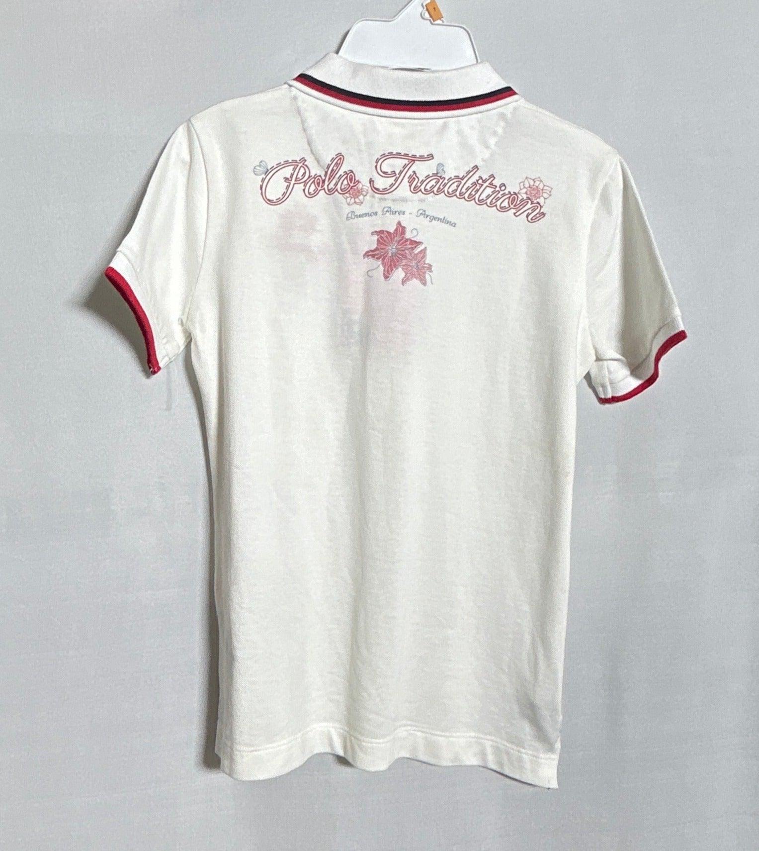 LA MARTINA GIRL POLO T-SHIRT A4805 WHT-10