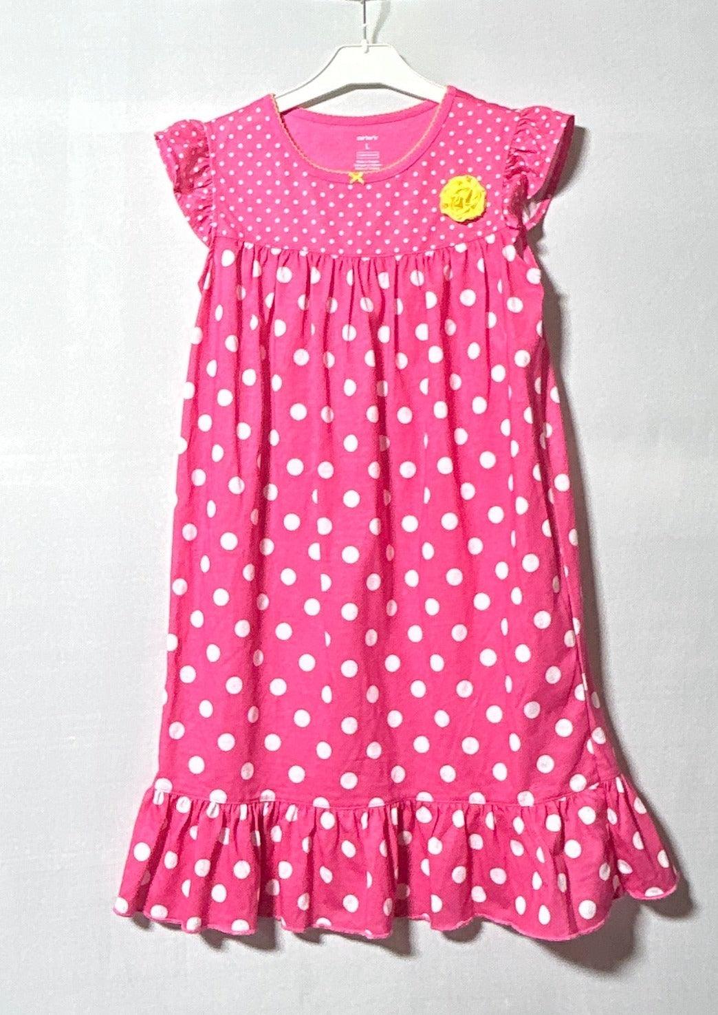 CATER'S GIRL NIGHTGOWN SLEEPWEAR DRESS  PINK 372-358 L