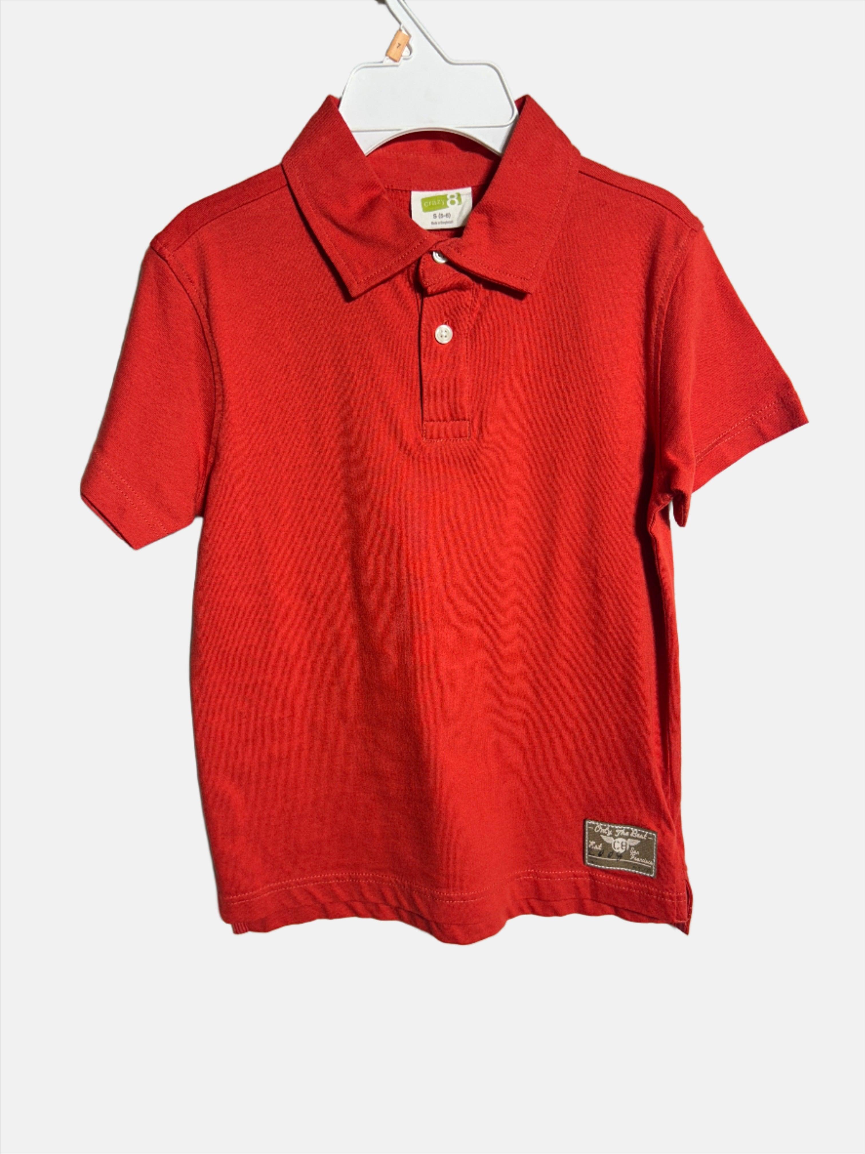 CRAZY8 RED-S(5-6) BOYS POLO T-SHIRT 241160759 241160756
