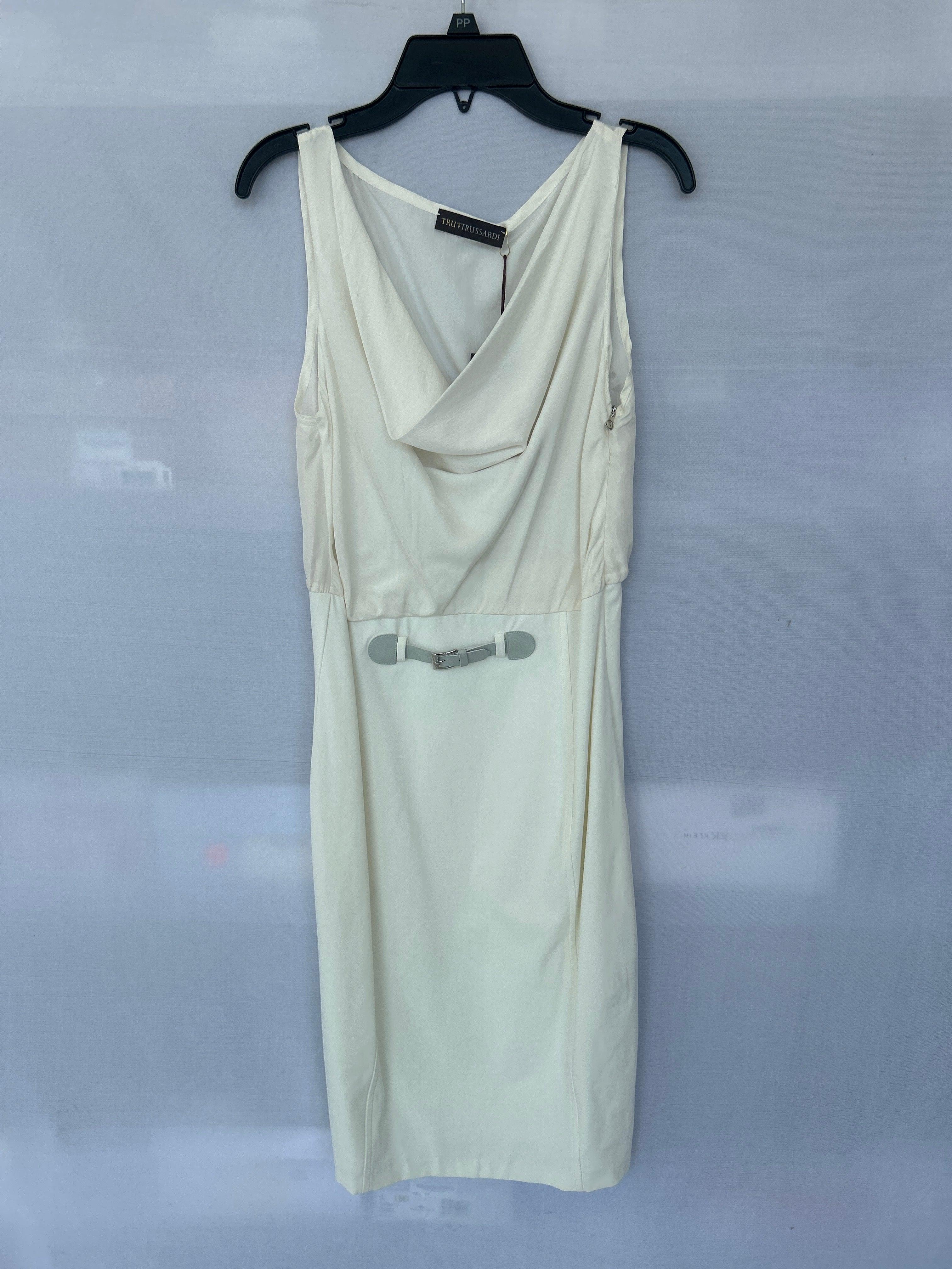 White Col-101 661250 Trussardi Women Sleeveless Dress