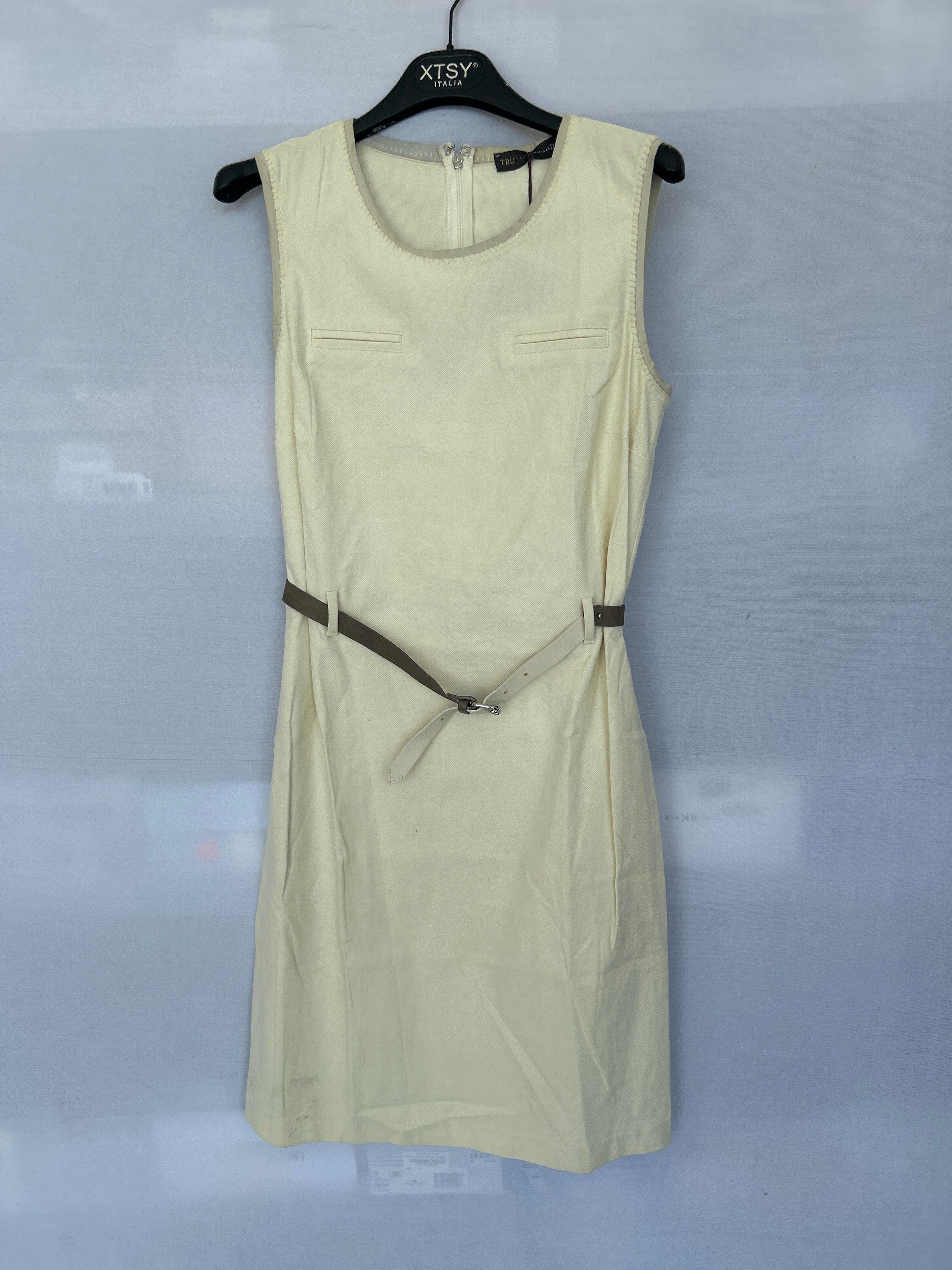Off White Col-02 661201 Trussardi Women Sleeveless Dress