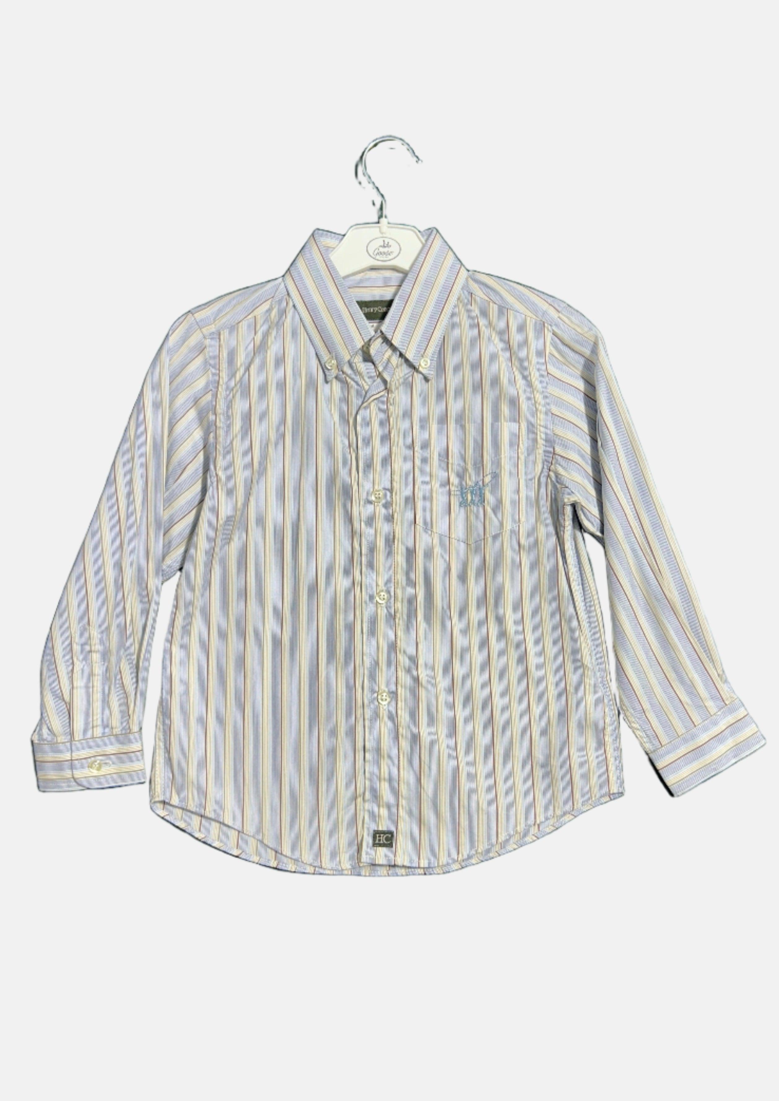 HENRY COTTON'S BLU-4Y BOY SHIRT EUC301