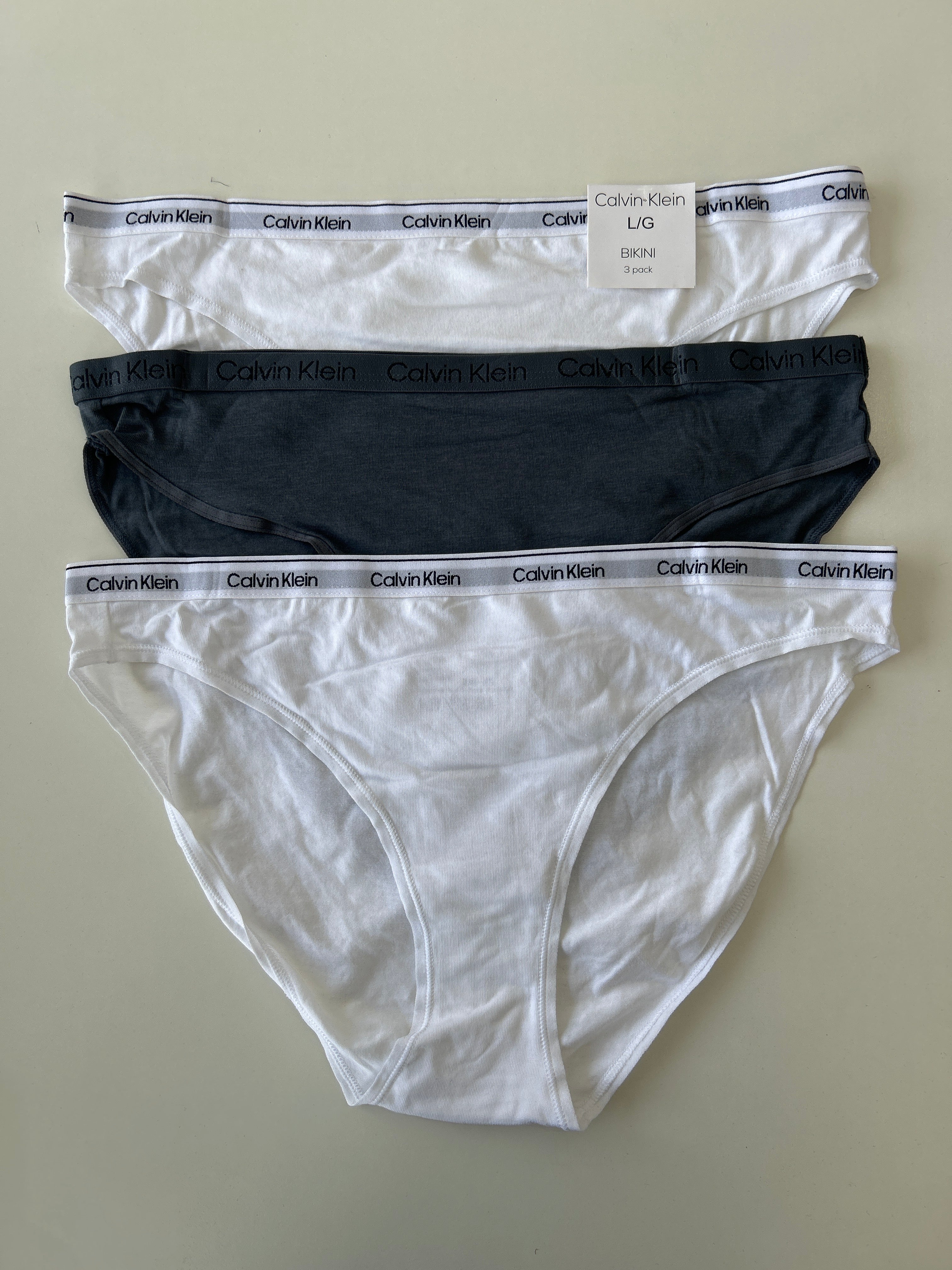L Calvin Klein 3-Pack Bikini Panty