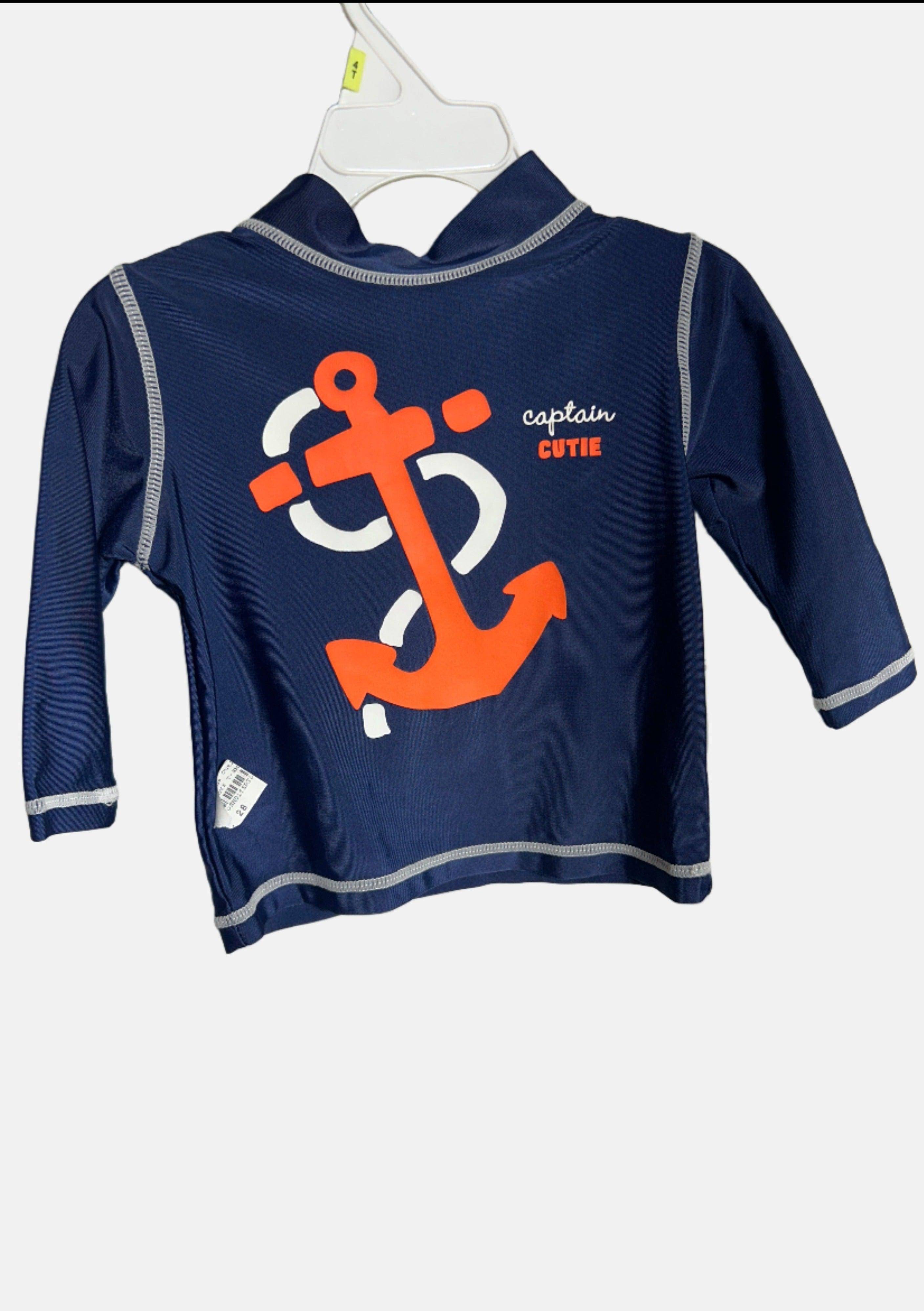 CARTER'S NAVY-6-9M BOYS T-SHIRT LS