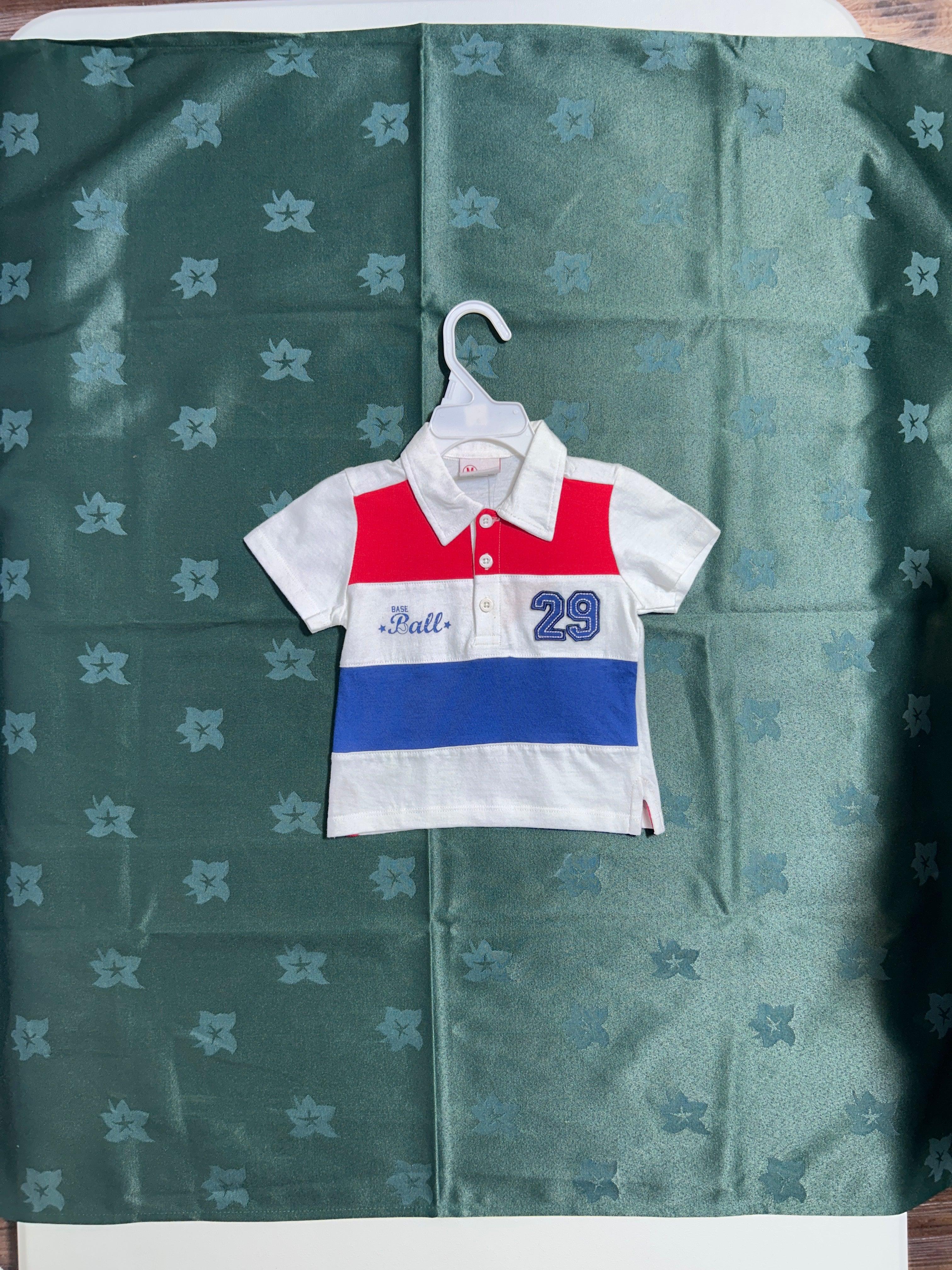 MONTEFIORE WHTMIX-9M POLO T-SHIRT 6M H68 9M H74