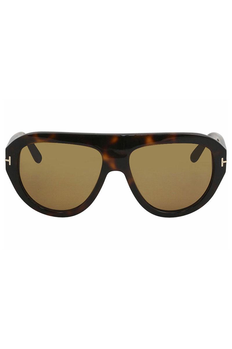 Tom Ford Men's Havana Fashion Pilot 59mm Sunglasses