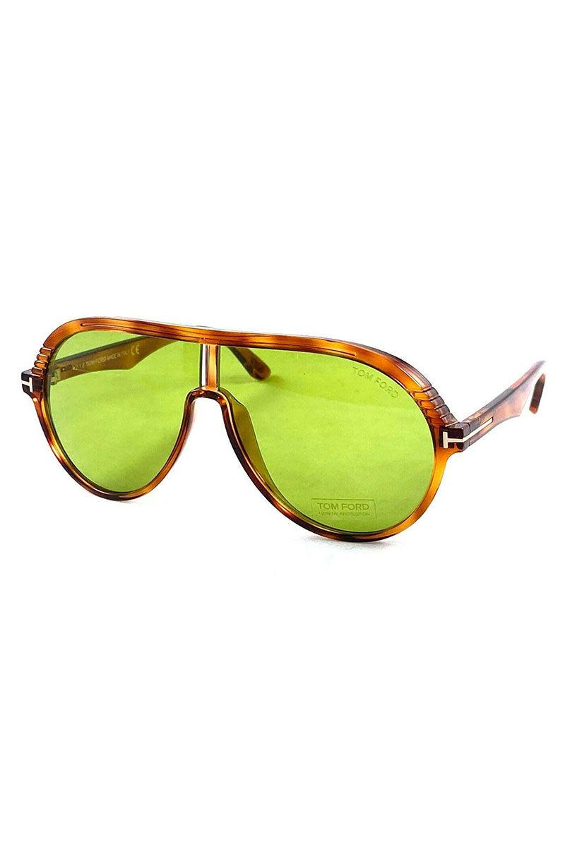 Tom Ford Havana Green 63mm Sunglasses
