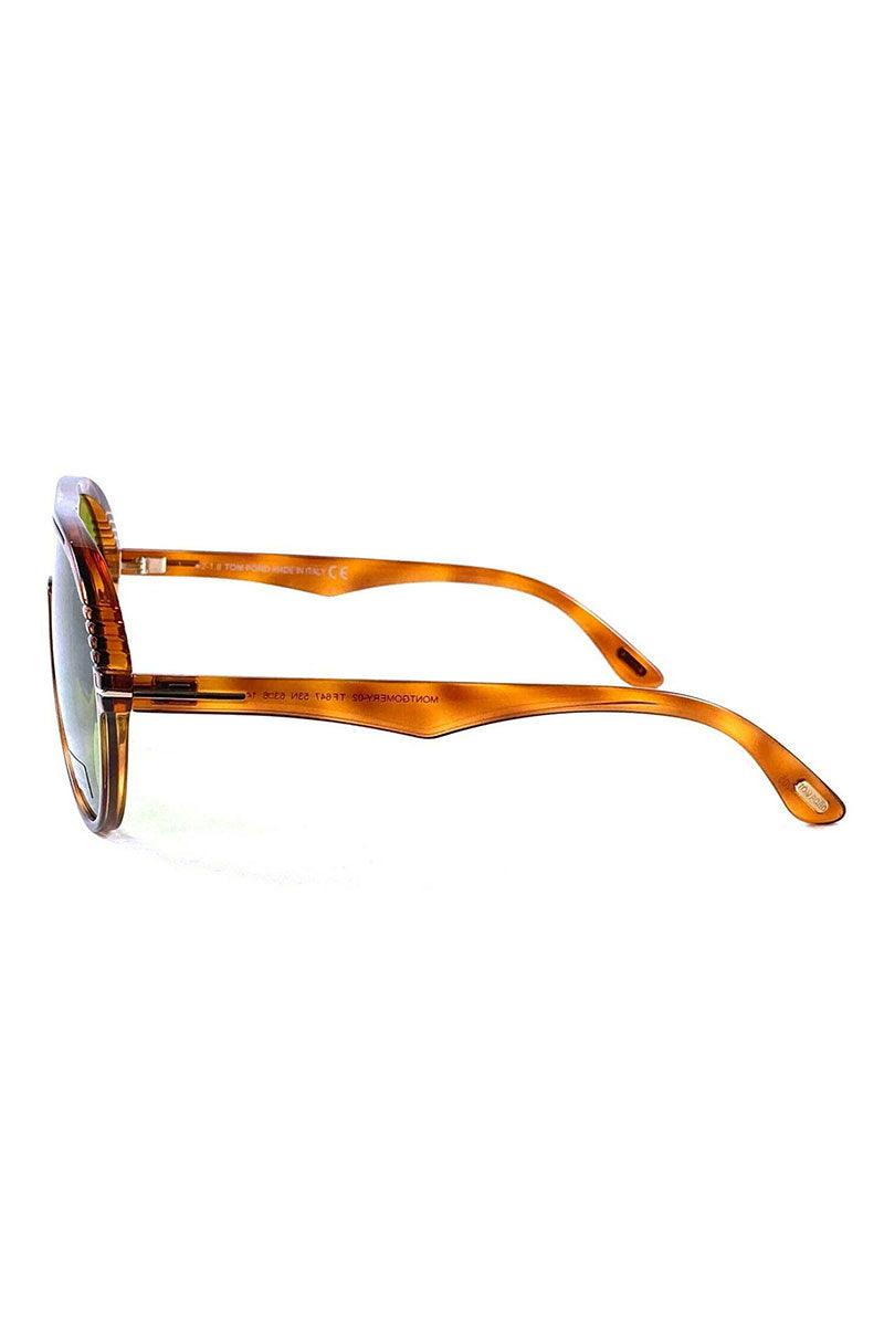 Tom Ford Havana Green 63mm Sunglasses