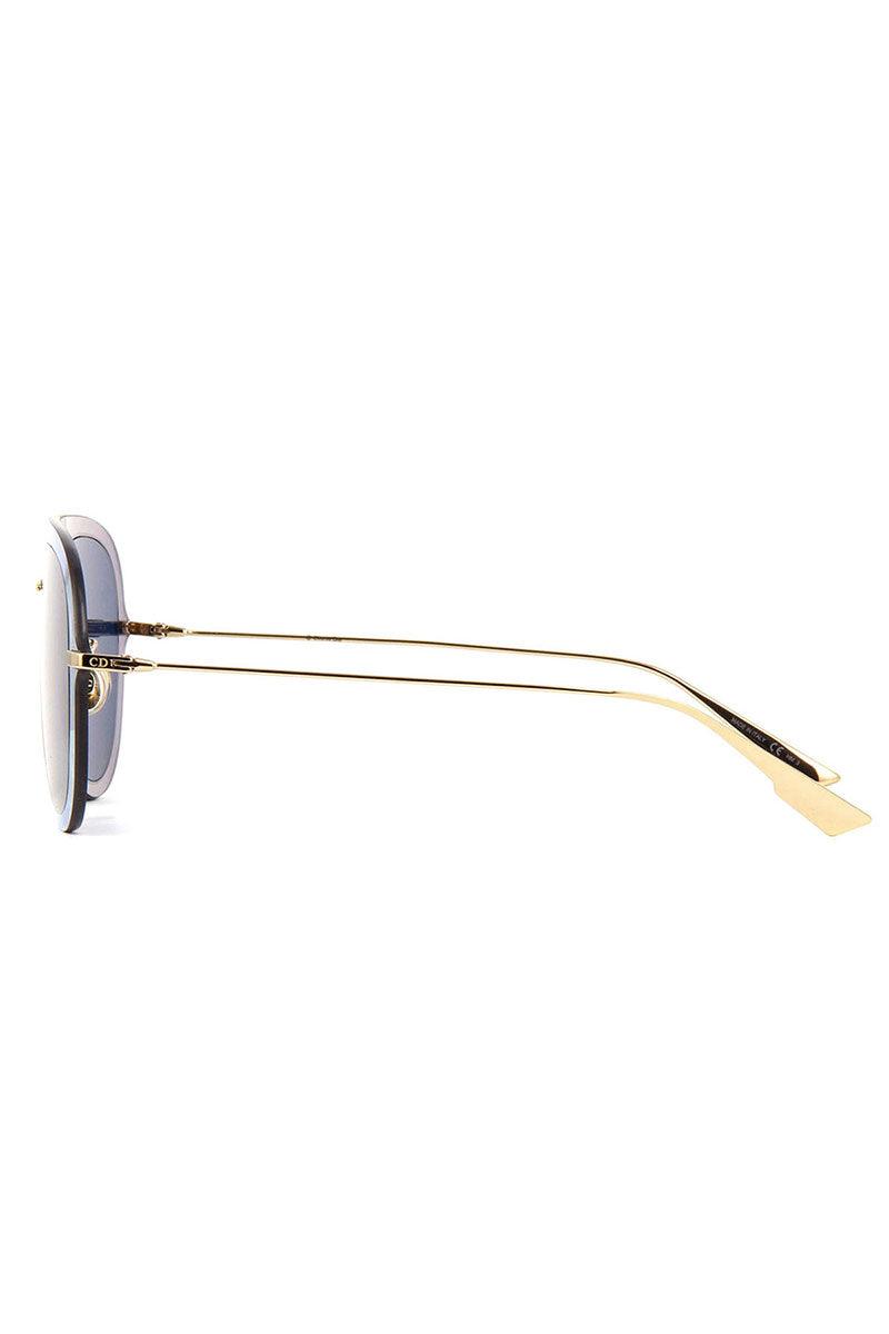 Christian Dior Glod Blue 57mm Sunglasses