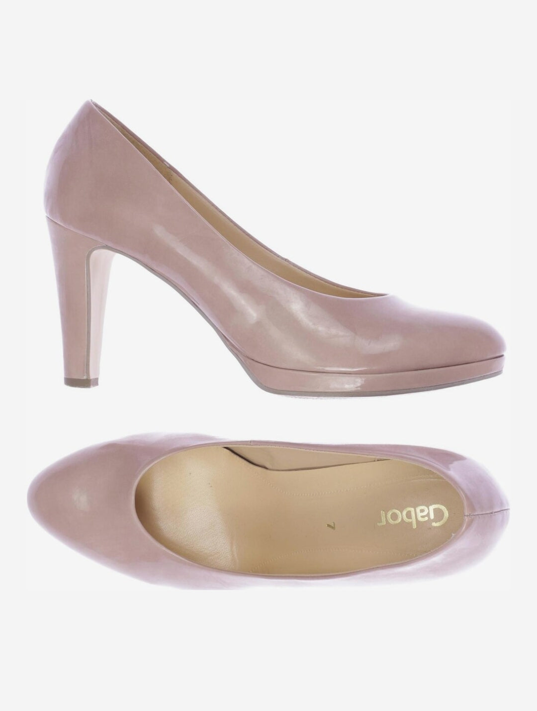 Gabor Kaffir-Lack (HT) Antikrosa 61.270.05 Soft & Smart Absatz 70 mm Women Heel Pump