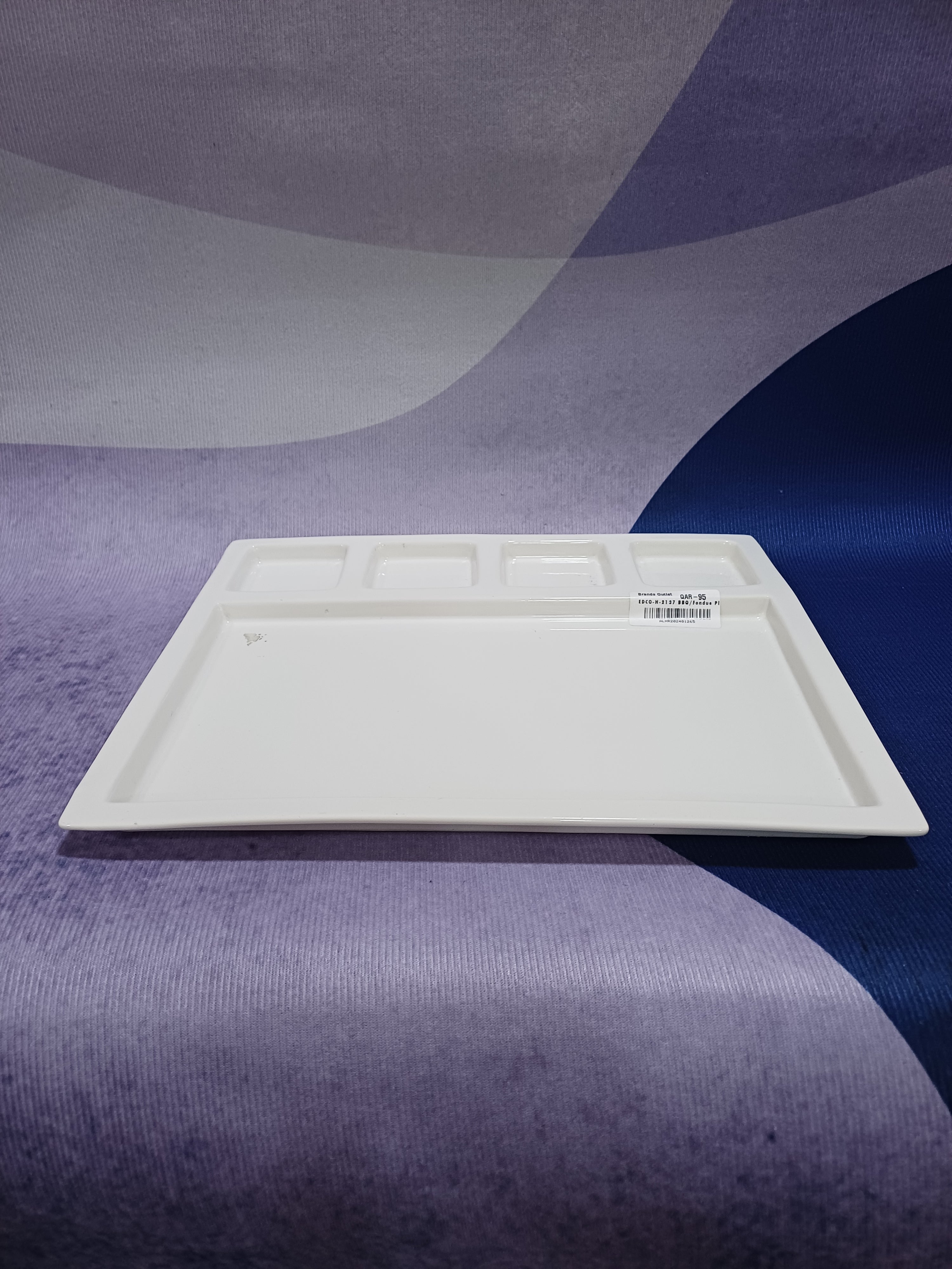 EDCO-H-2137 BBQ/Fondue Plate Porcelain Trento 34x