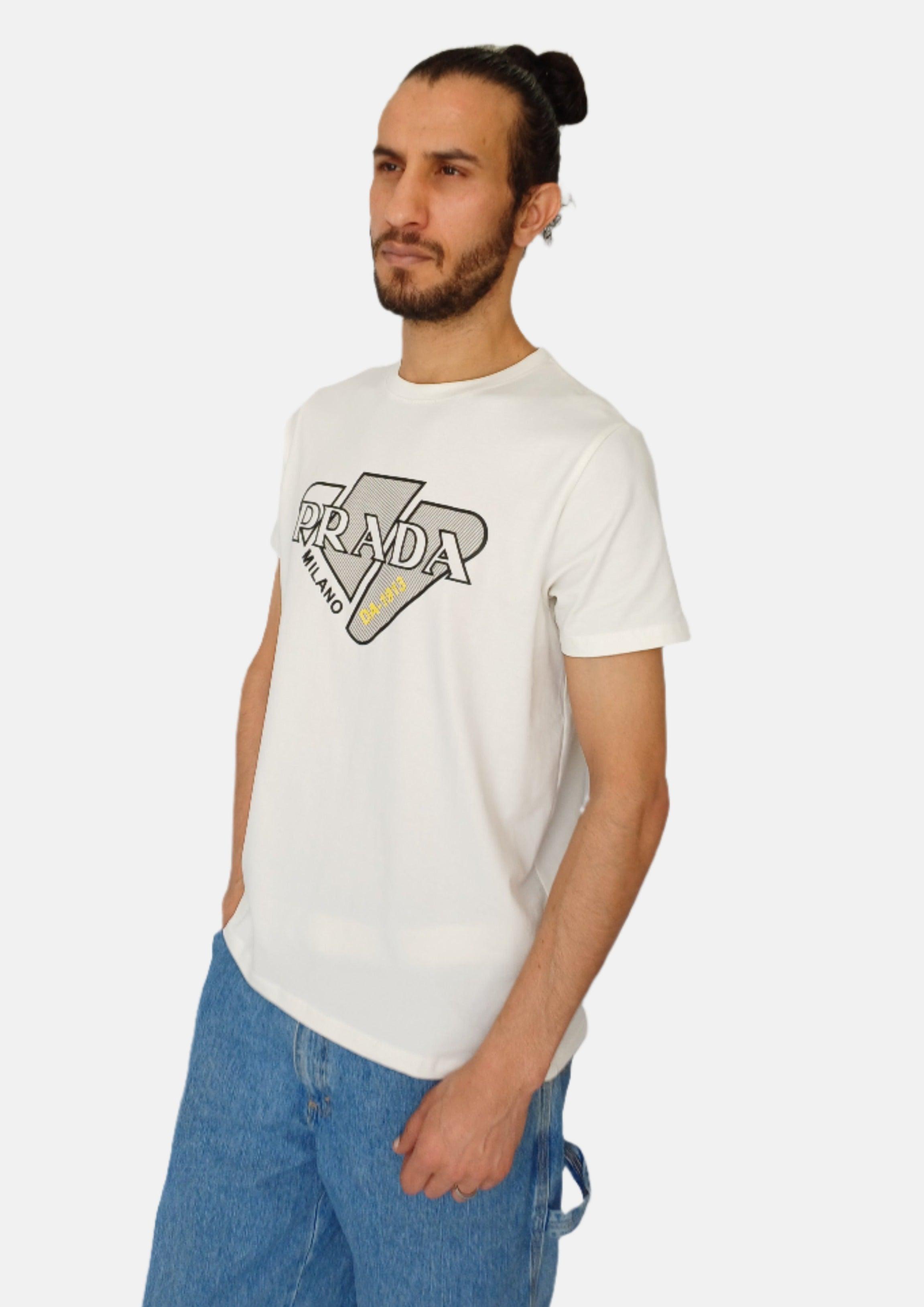 PRADA MILANO White DA-1913 Men T-shirt – Brands Outlet
