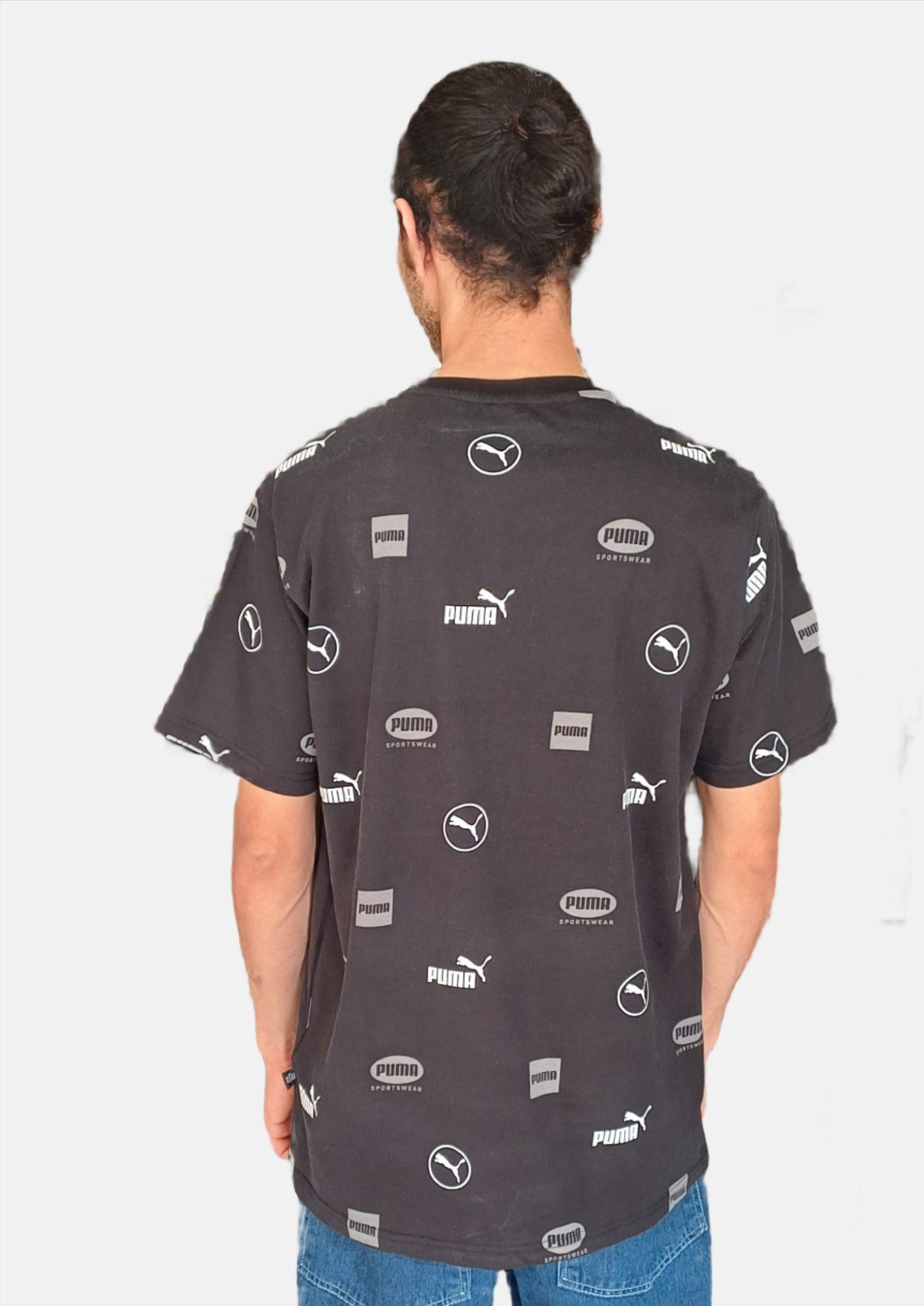 PUMA BLACK ROUNDNECK T-SHIRT