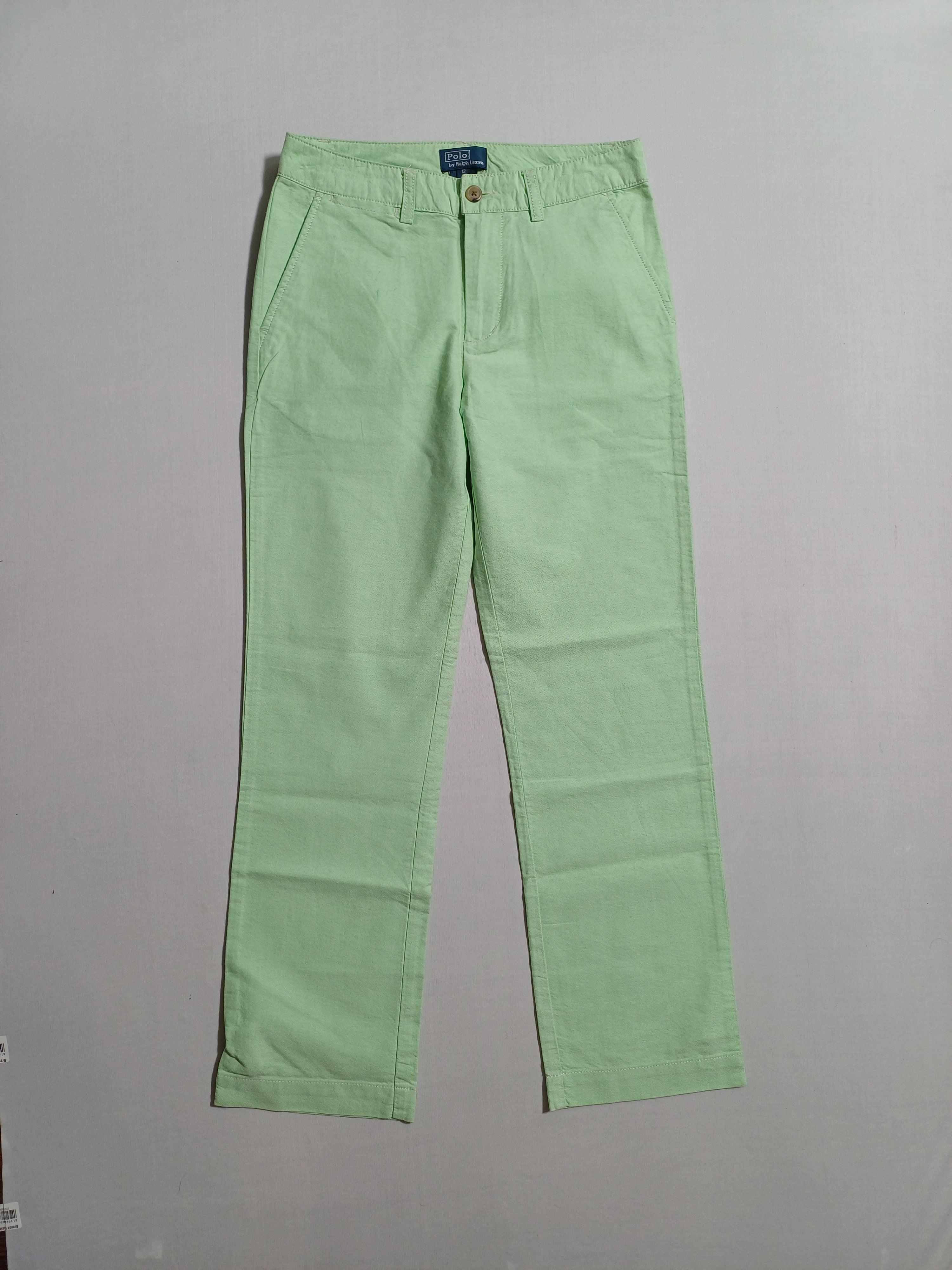 RALPH LAUREN GREEN-12Y BOY TROUSER