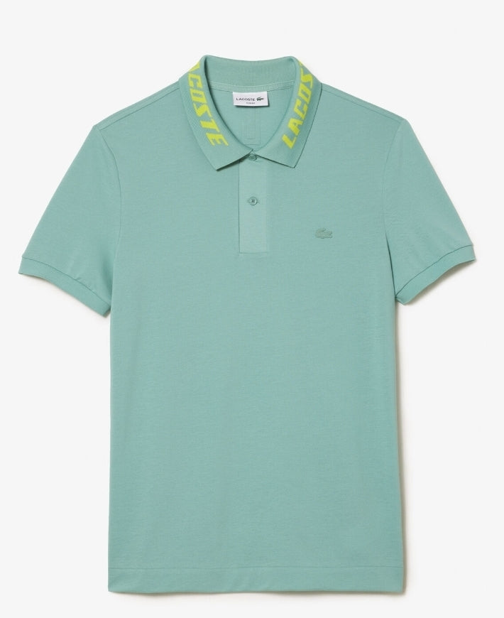 Lacoste Men Piqué Polo Slim Fit Aqua Green