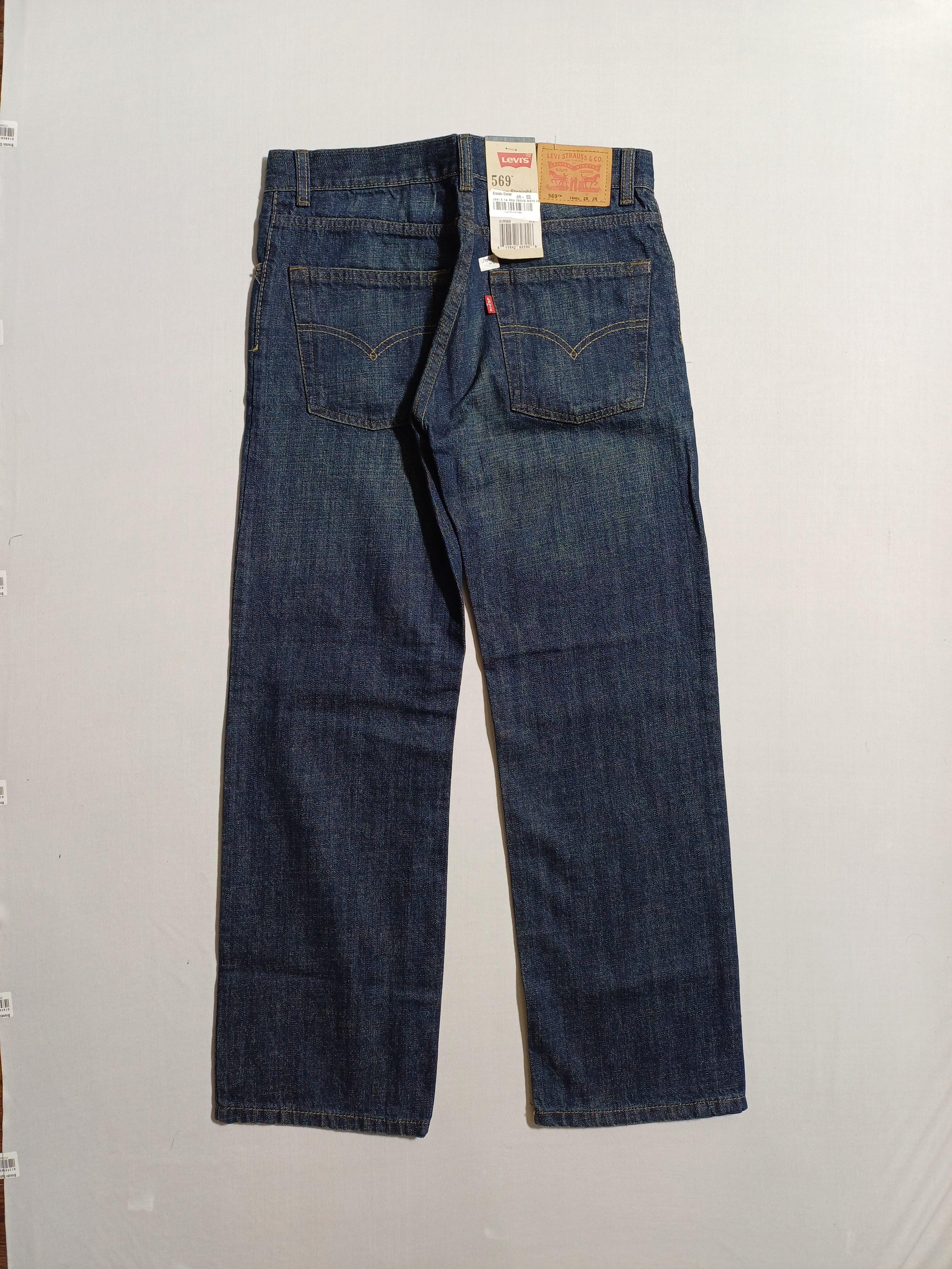 بنطلون جينز LEVI'S 16-REG 28X28 للأولاد باللون الأزرق الداكن