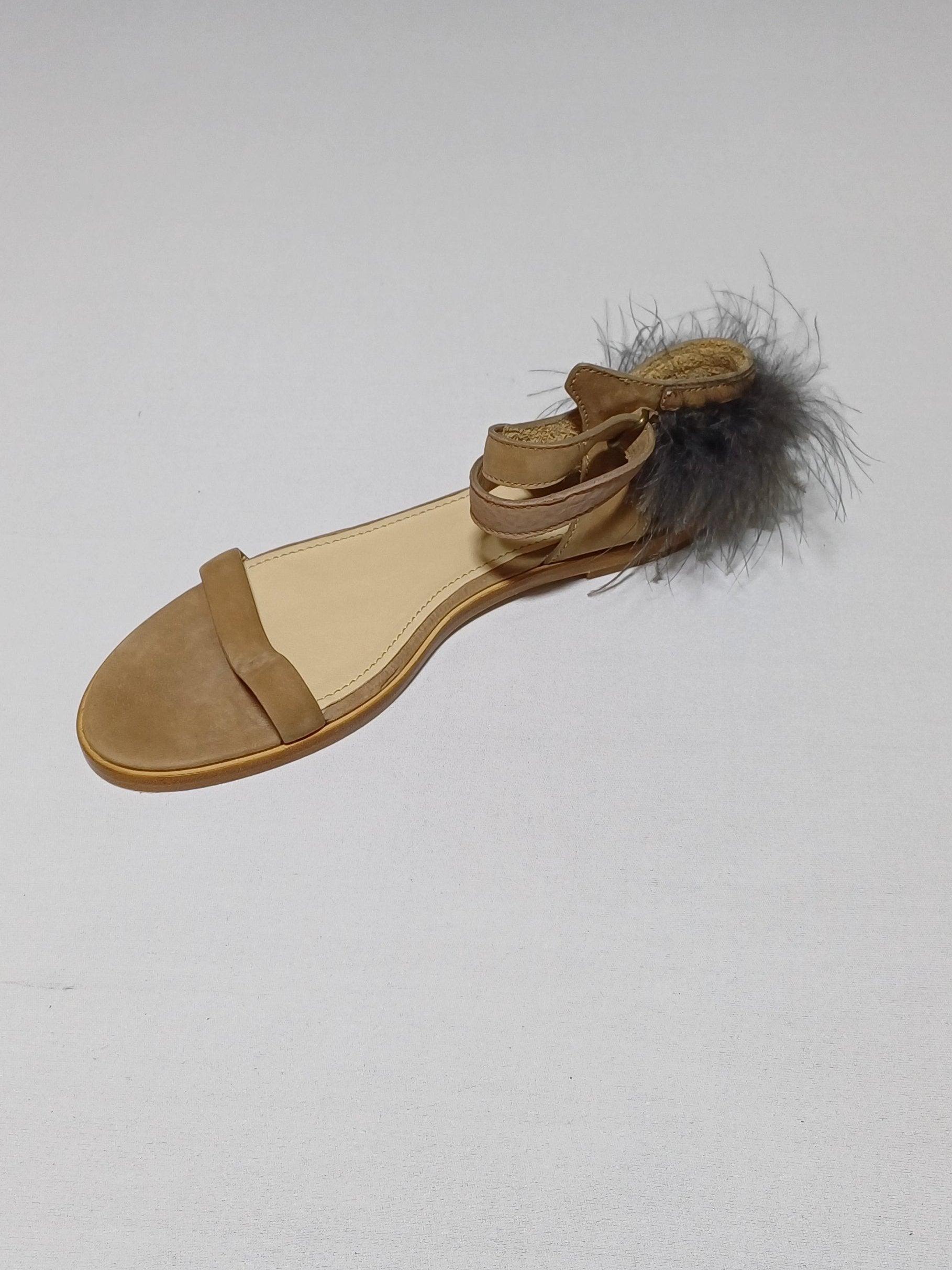 BRUNELLO CUCINELLI 40 C5340 WOMEN FLAT SANDALS MZDOCU736