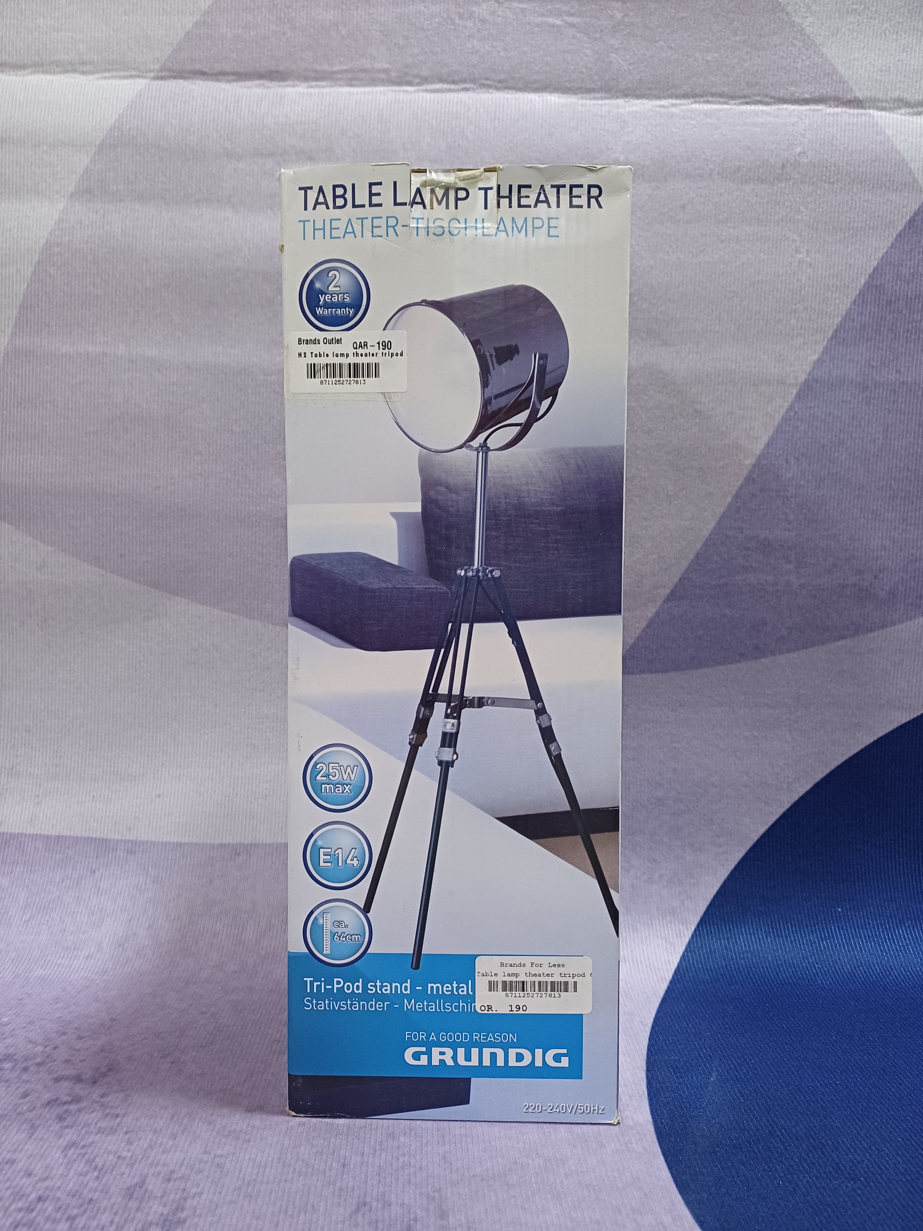 H2 Table lamp theater tripod 64cm
