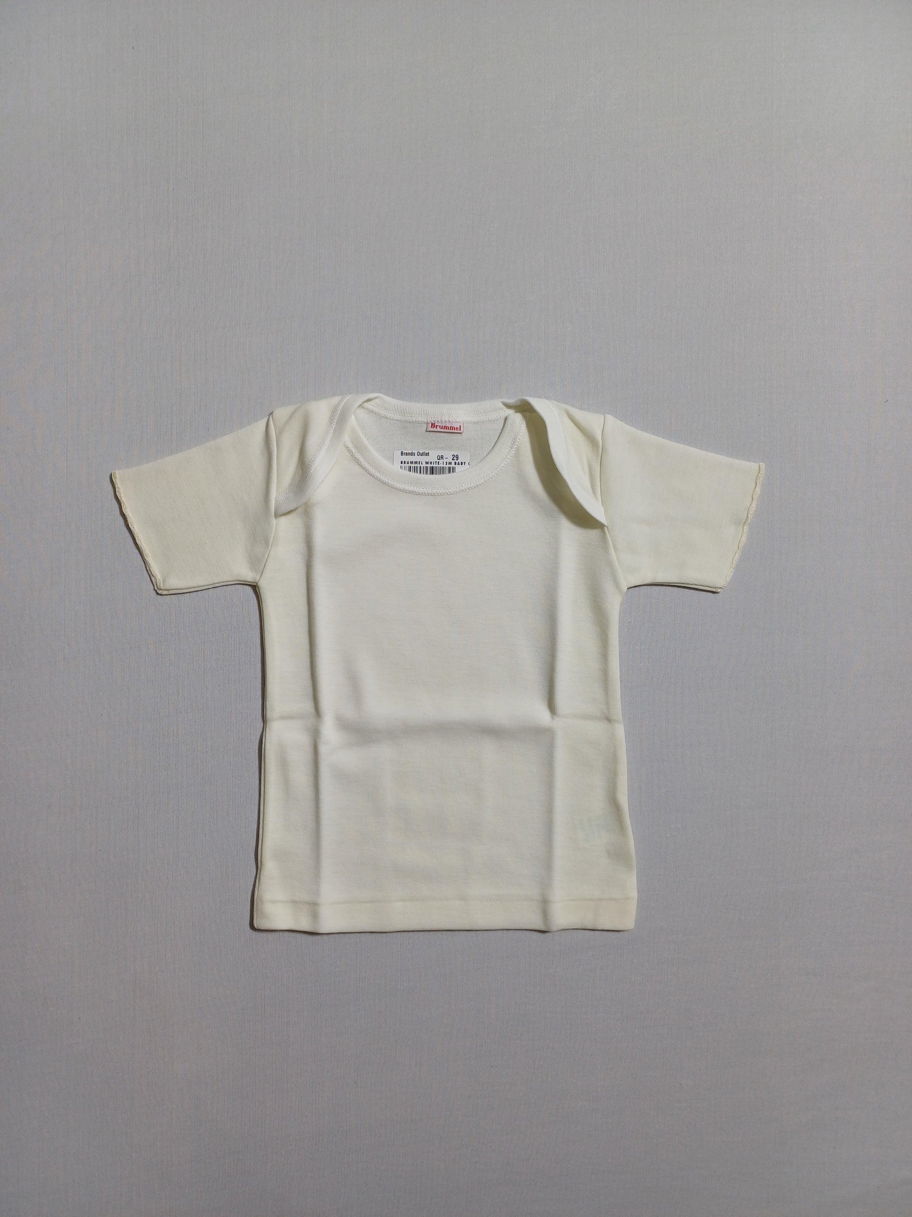 BRUMMEL WHITE BABY GIRL T-SHIRT SS