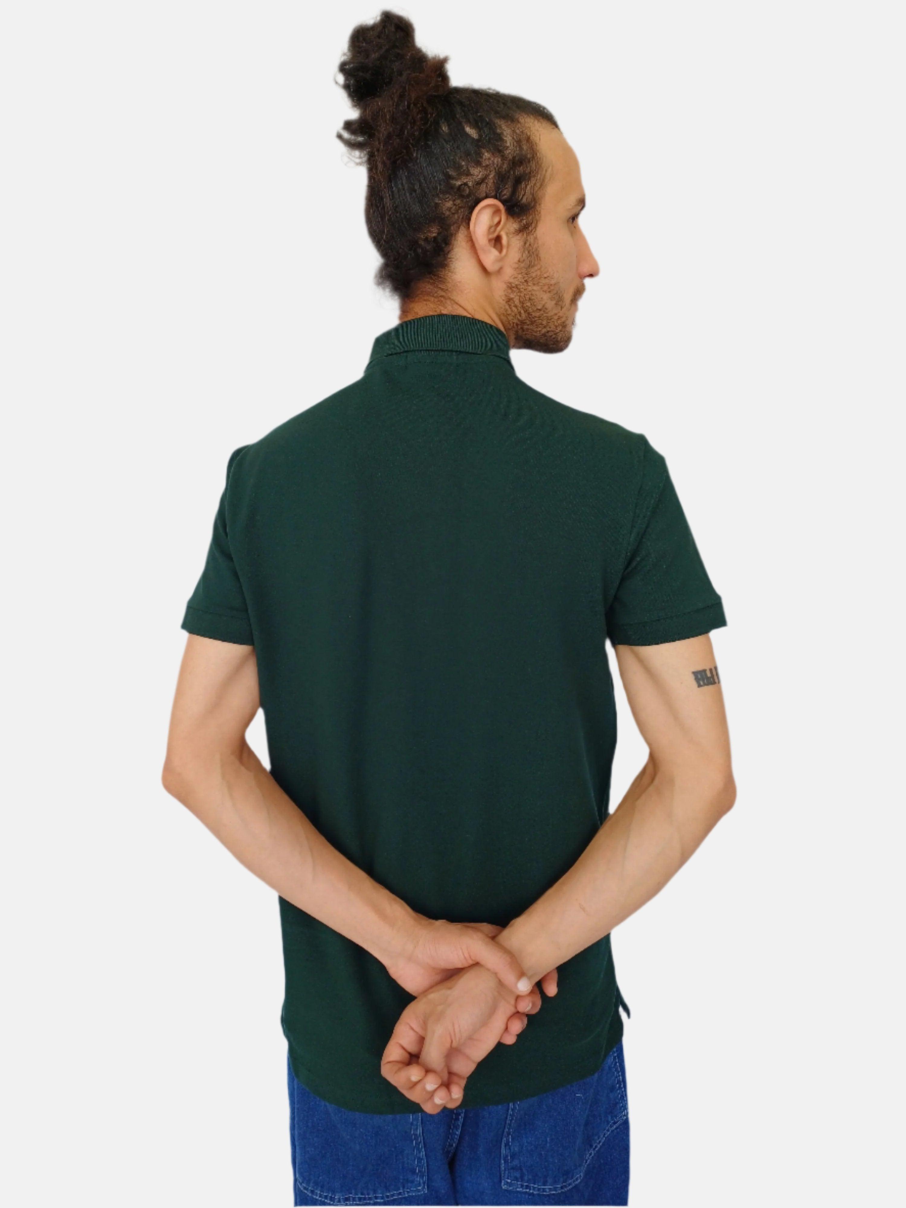 Dark Green Ralph Lauren Men Plain Polo T-shirt Small Pony Slim Fit